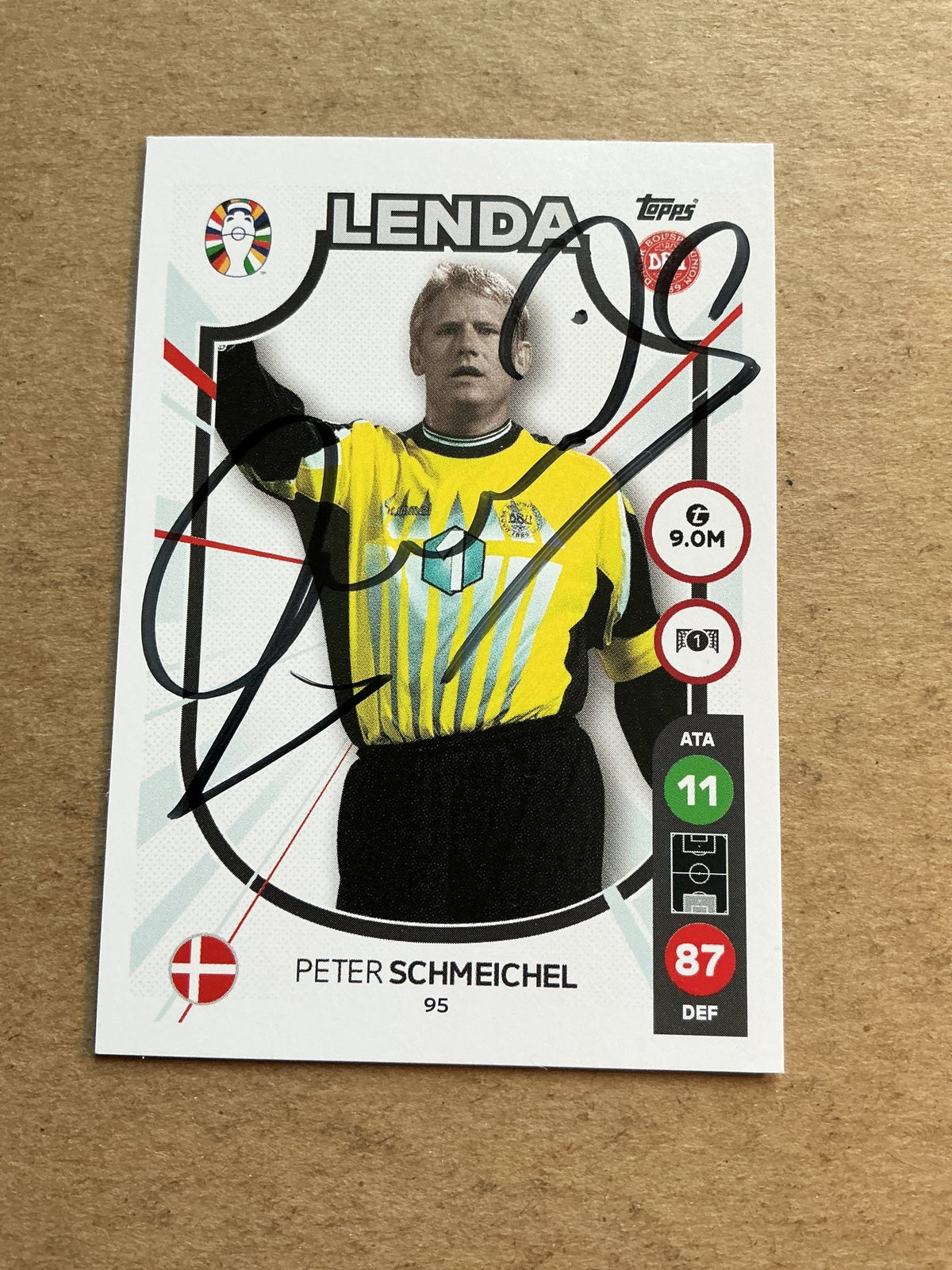 Peter Schmeichel, Denmark 🇩🇰 UEFA Euro 2024 hand signed - Autographs-World