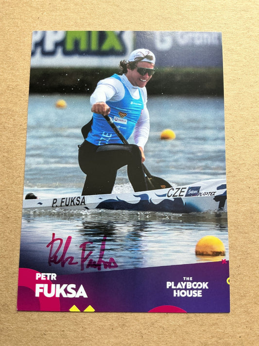 Petr Fuksa, Czech Republic 🇨🇿 Canoeing Summer Olympics 2024 hand signed - Autographs-World
