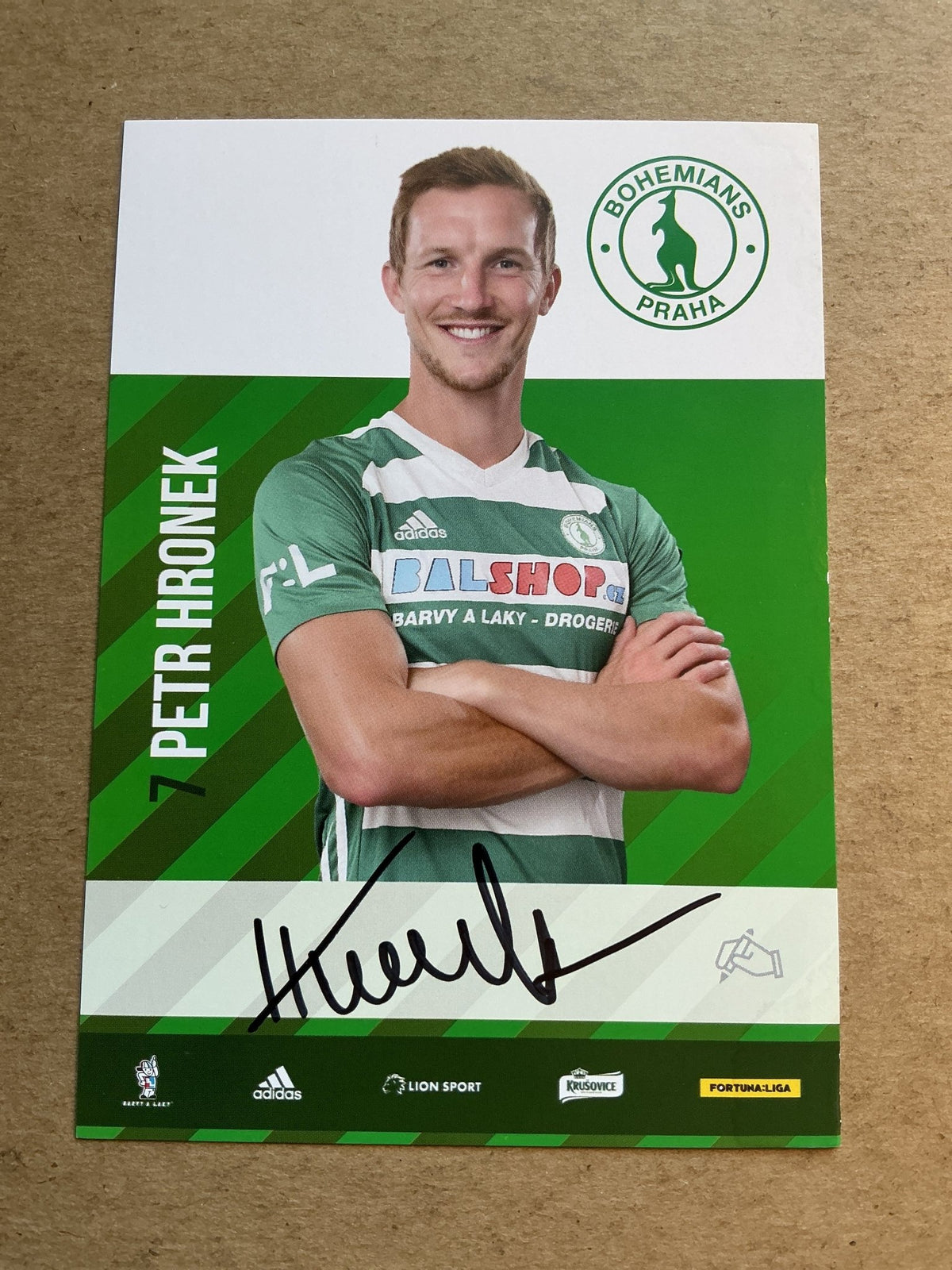 Petr Hronek, Czech Republic 🇨🇿 Bohemians Prague 1905 2020/21 hand signed - Autographs-World