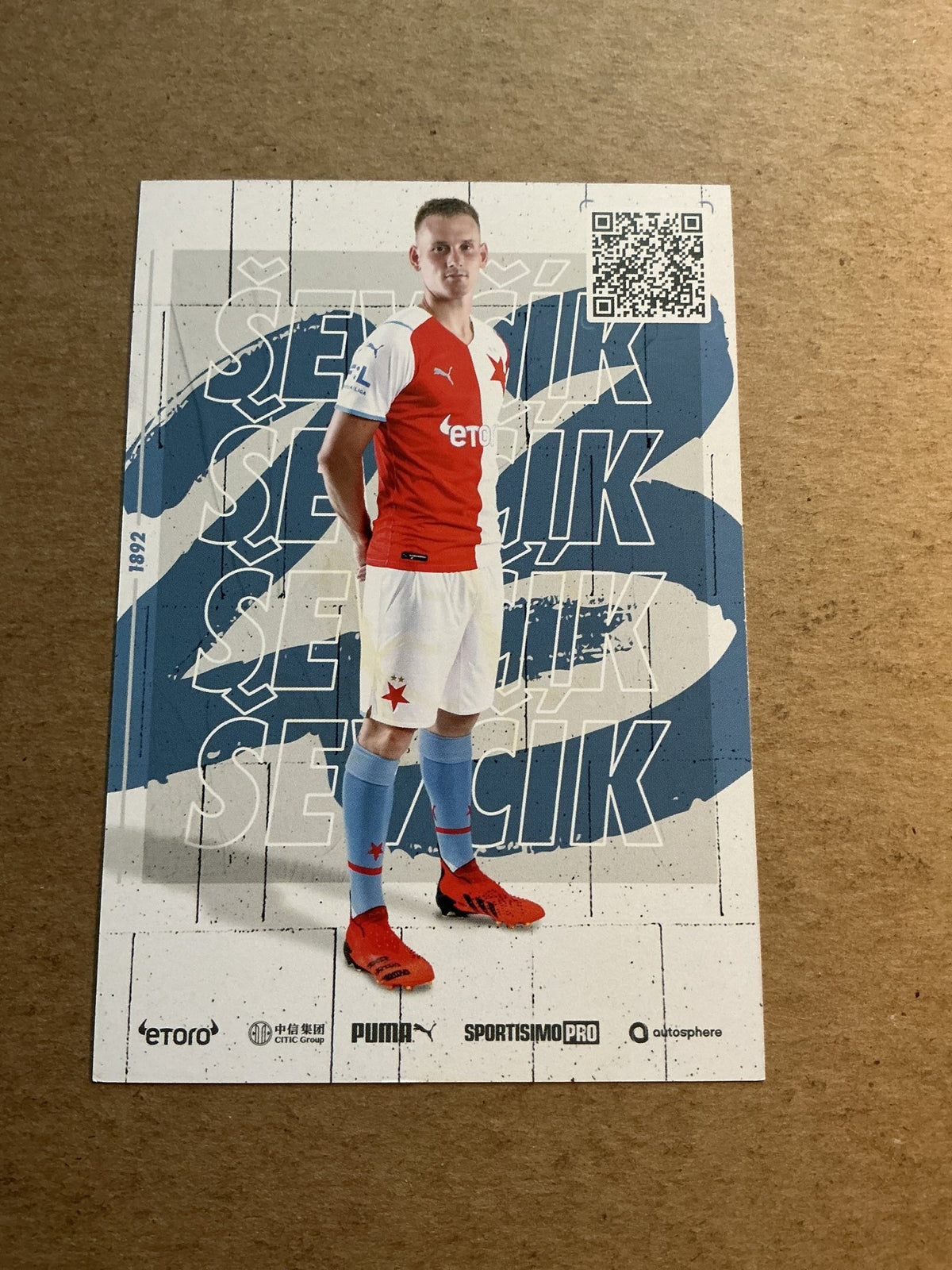 Petr Ševčik, Czech Republic 🇨🇿 SK Slavia Prague 2021/22 hand signed - Autographs-World