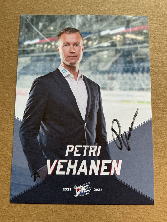 Petri Vehanen, Finland 🇫🇮 Adler Mannheim 2023/24 hand signed - Autographs-World