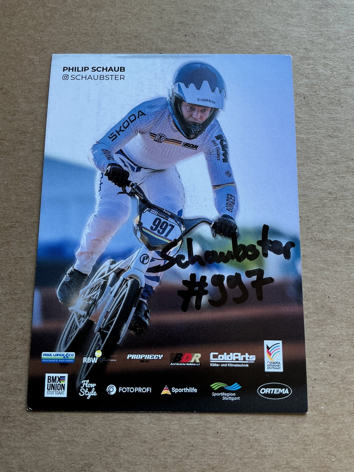Philip Schaub, Germany 🇩🇪 Cycling Summer Olympics 2024 hand signed - Autographs-World