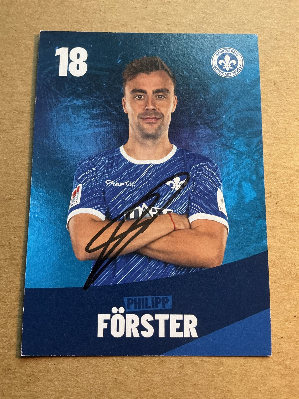 Philipp Förster, Germany 🇩🇪 SV Darmstadt 98 2023/24 hand signed - Autographs-World