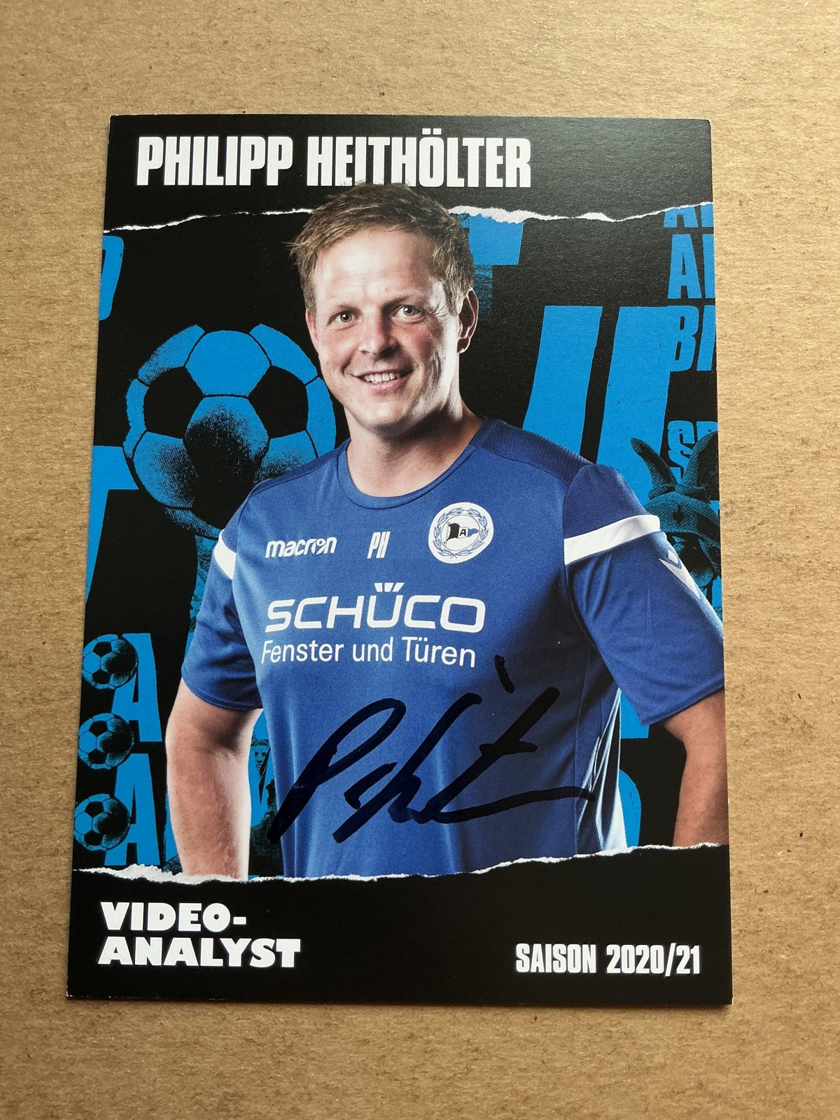 Philipp Heithölter, Germany 🇩🇪 Arminia Bielefeld 2020/21 hand signed - Autographs-World