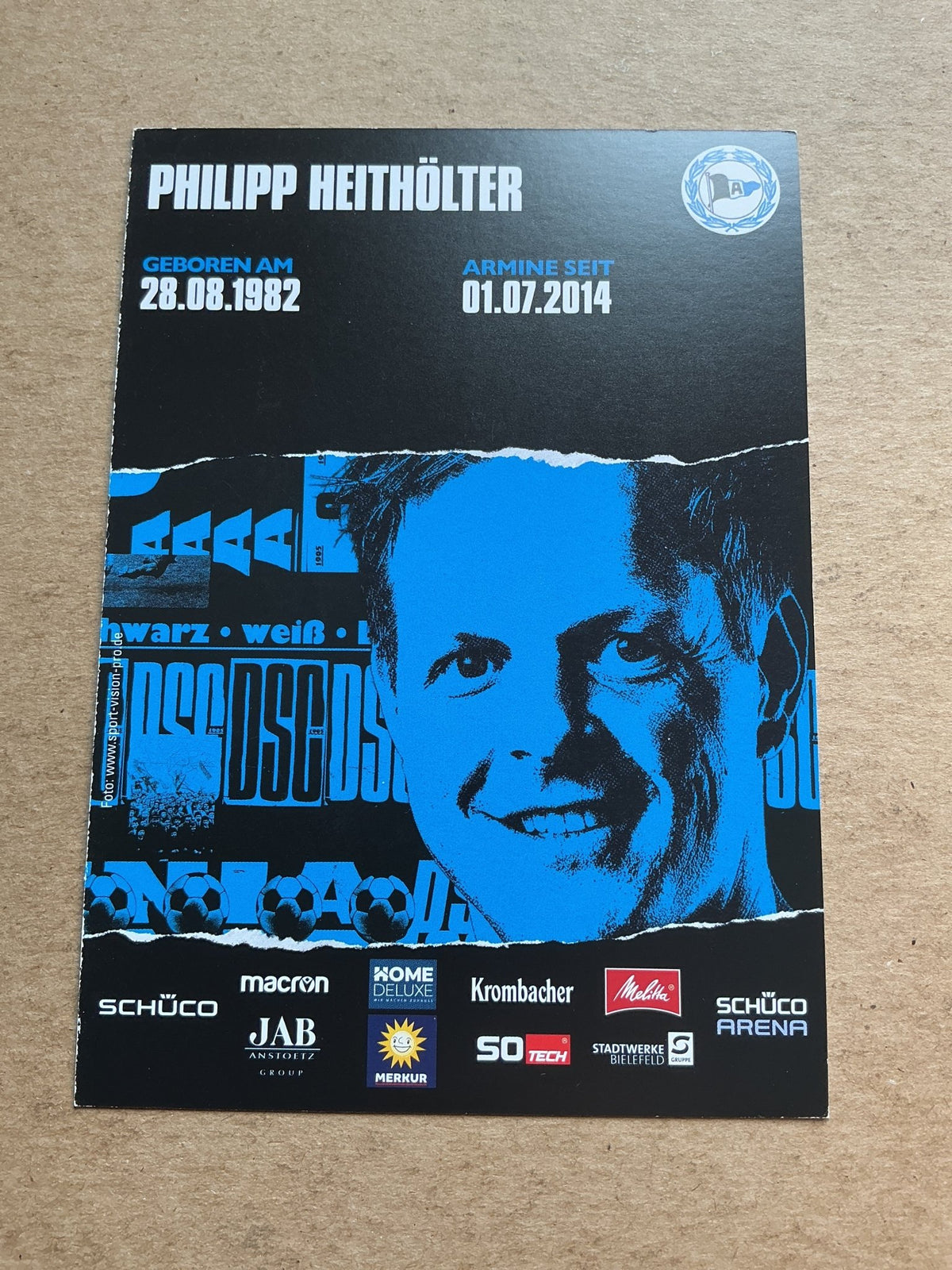 Philipp Heithölter, Germany 🇩🇪 Arminia Bielefeld 2020/21 hand signed - Autographs-World