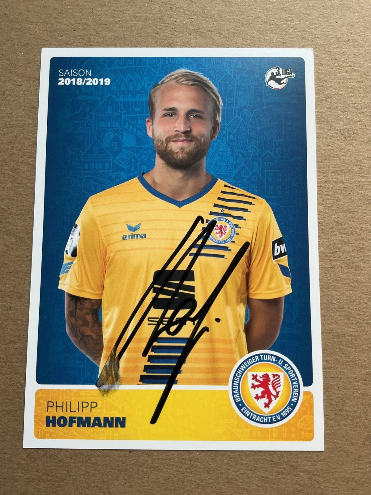 Philipp Hofmann, Germany 🇩🇪 Eintracht Braunschweig 2018/19 hand signed - Autographs-World
