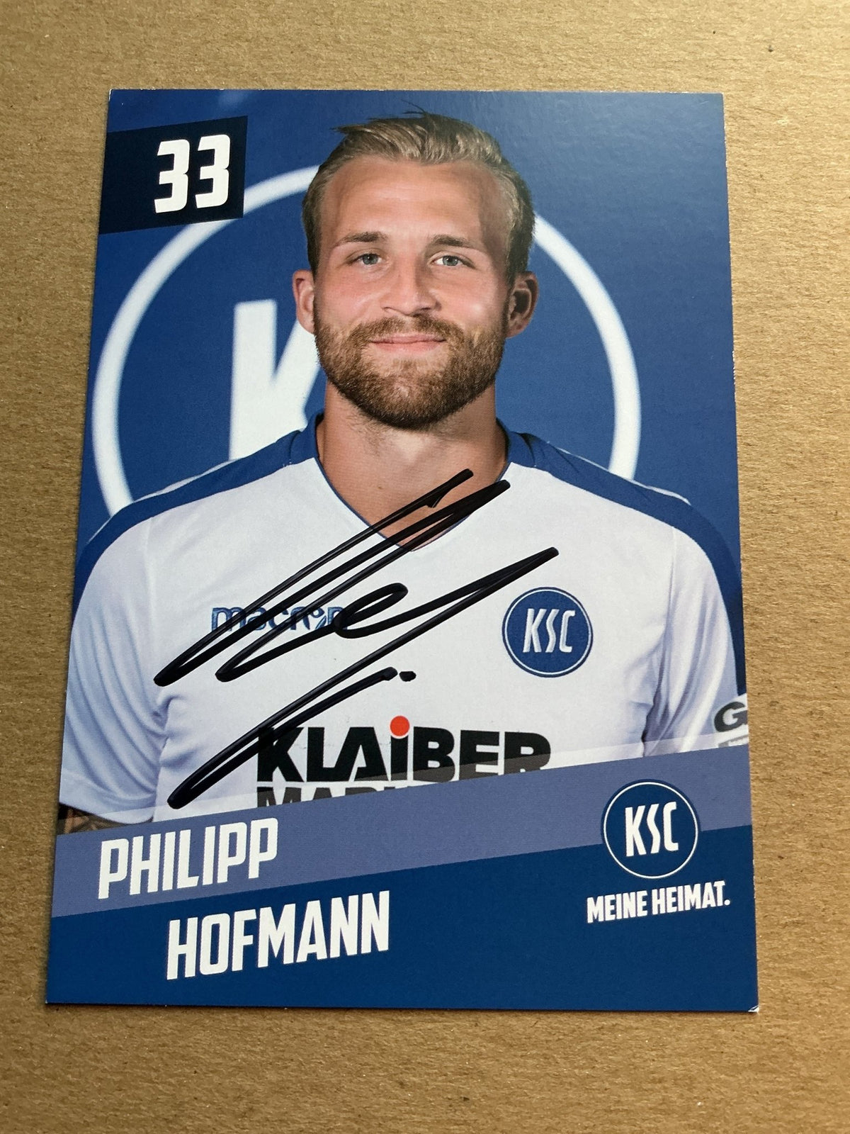 Philipp Hofmann, Germany 🇩🇪 Karlsruher SC 2019/20 hand signed - Autographs-World