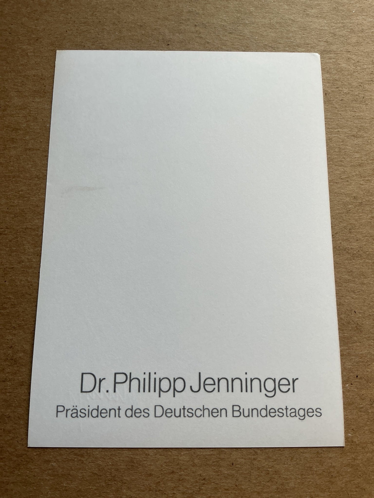 Philipp Jenninger, Germany 🇩🇪 President Bundestag hand signed - Autographs-World