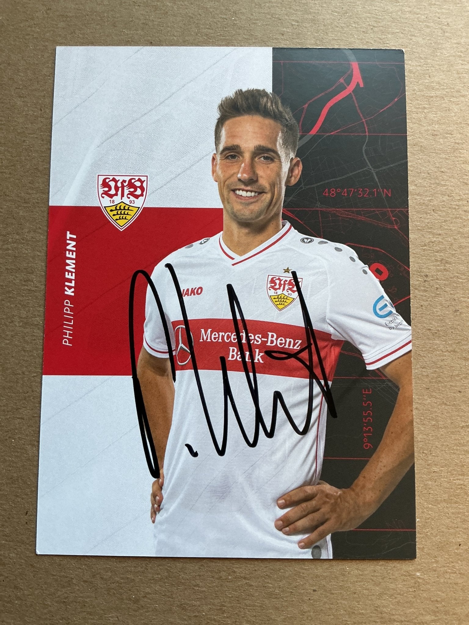 Philipp Klement, Germany 🇩🇪 VfB Stuttgart 2020/21 hand signed - Autographs-World