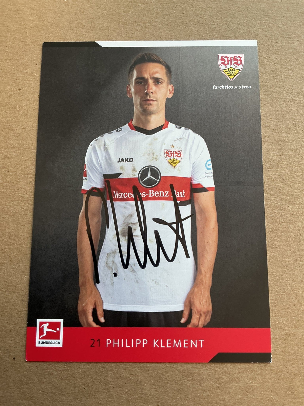 Philipp Klement, Germany 🇩🇪 VfB Stuttgart 2021/22 hand signed - Autographs-World