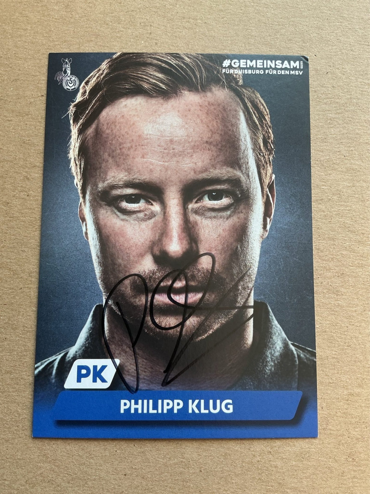 Philipp Klug, Germany 🇩🇪 MSV Duisburg 2019/20 hand signed - Autographs-World
