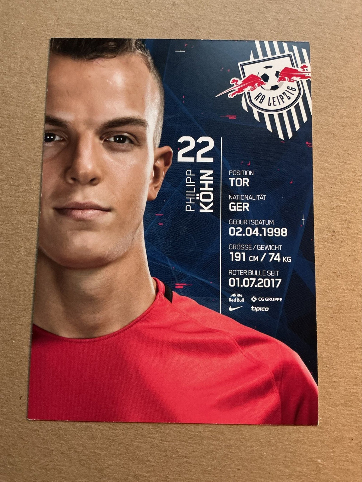 Philipp Köhn, Germany 🇩🇪 RB Leipzig 2017/18 hand signed - Autographs-World