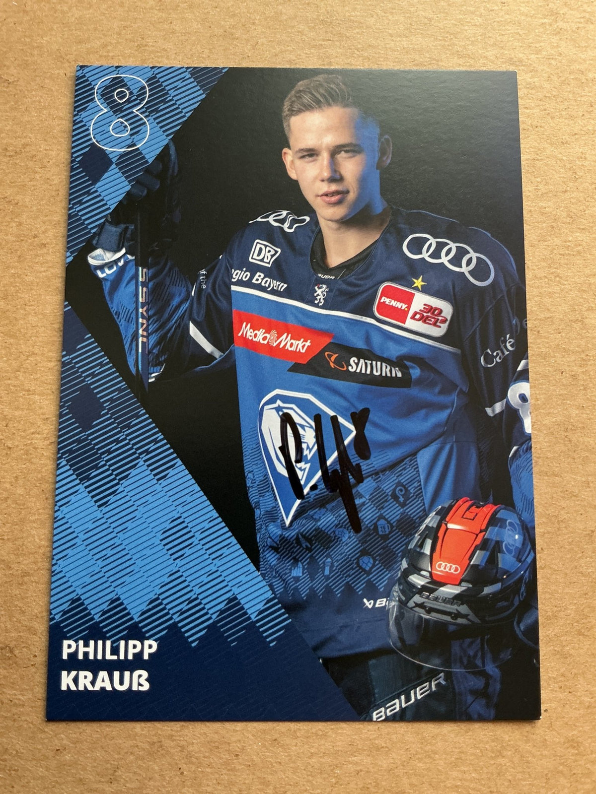 Philipp Krauß, Germany 🇩🇪 ERC Ingolstadt 2023/24 hand signed - Autographs-World