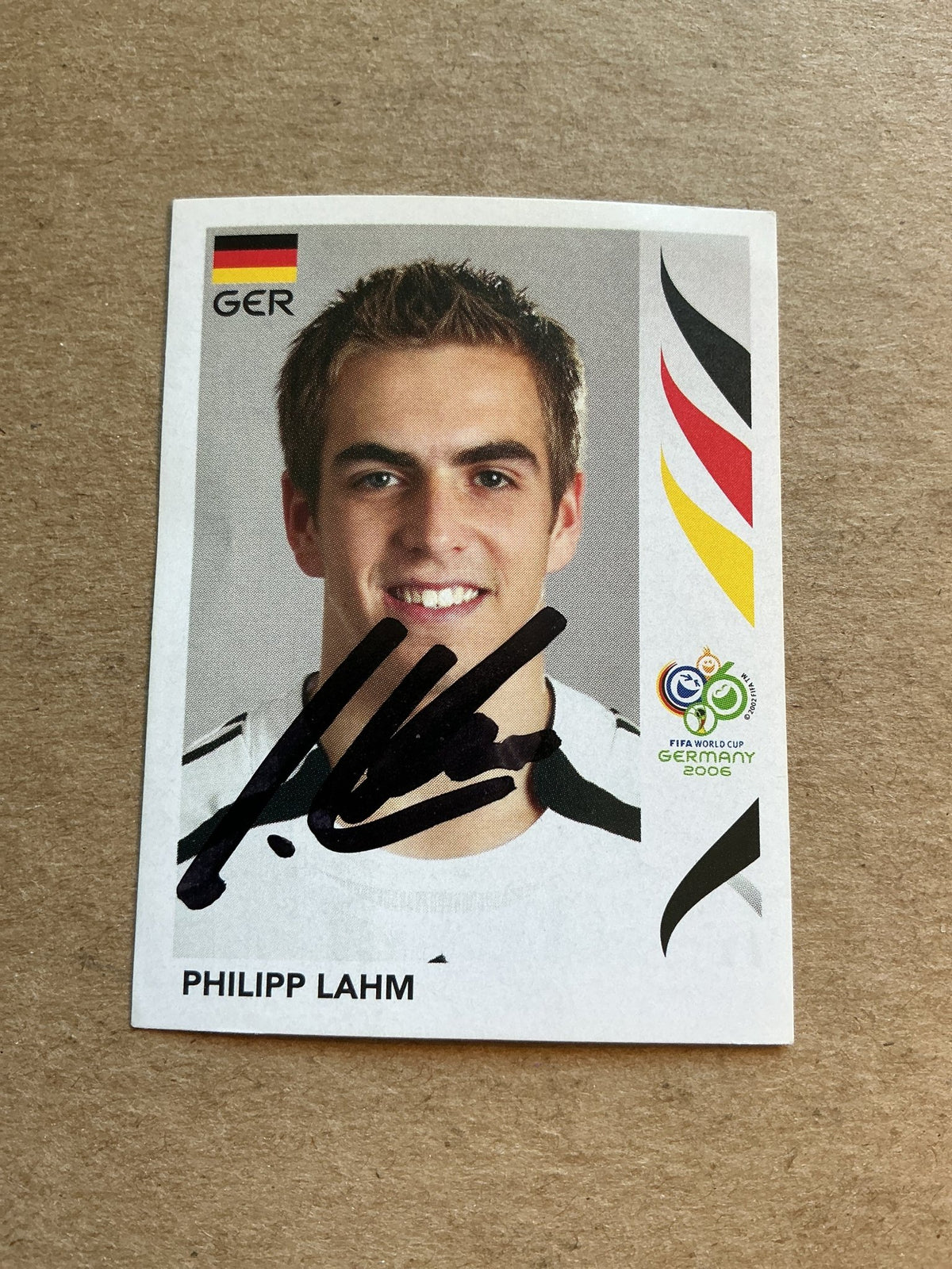 Philipp Lahm, Germany 🇩🇪 FIFA World Cup 2006 Panini hand signed - Autographs-World