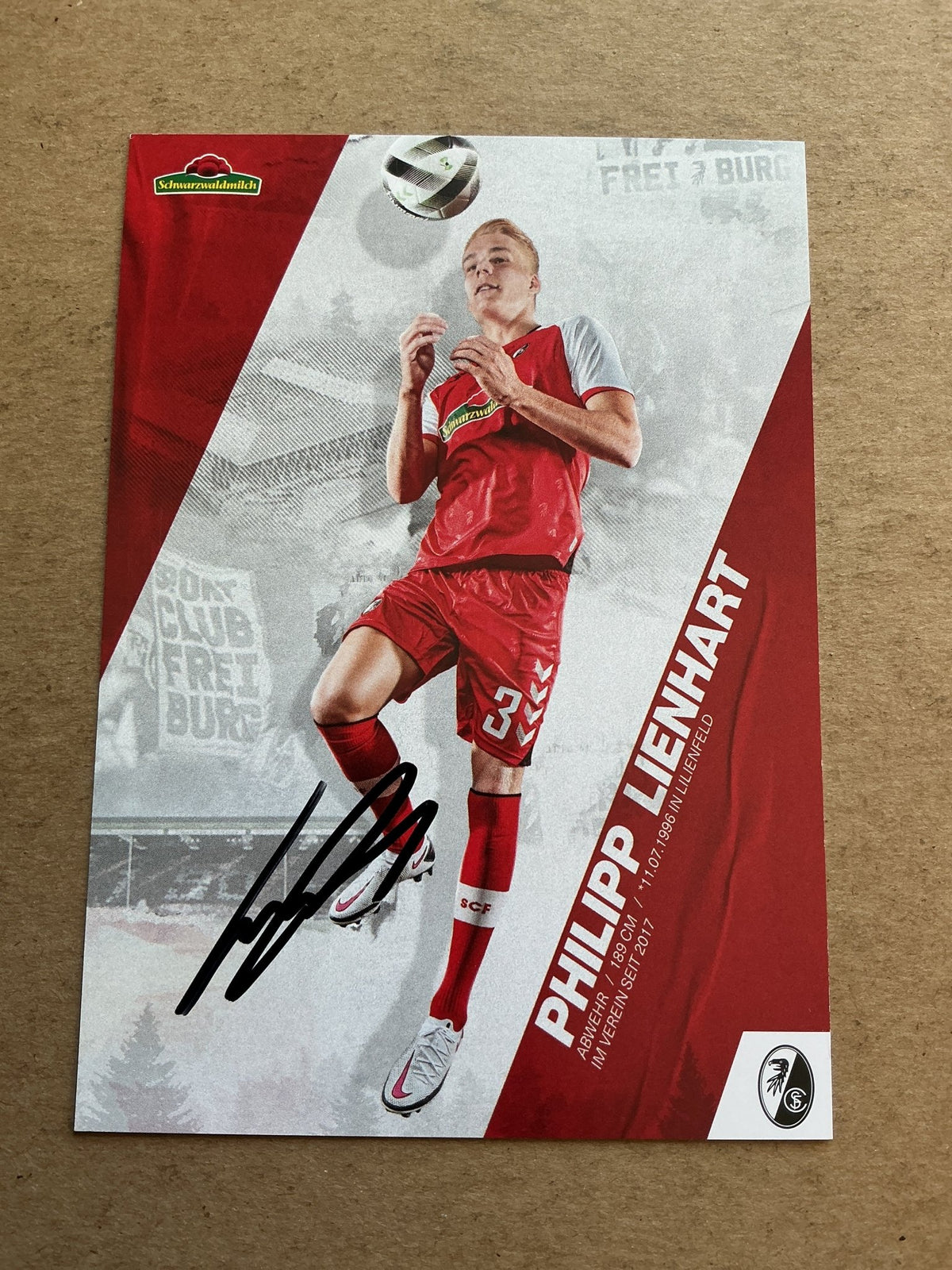 Philipp Lienhart, Austria 🇦🇹 SC Freiburg 2020/21 hand signed - Autographs-World
