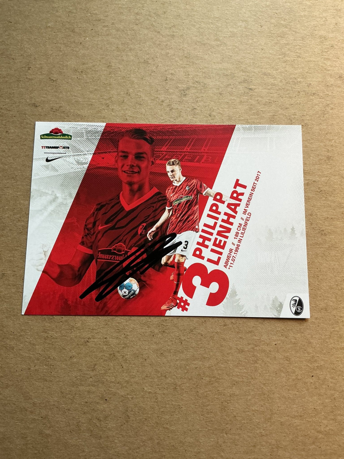 Philipp Lienhart, Austria 🇦🇹 SC Freiburg 2021/22 hand signed - Autographs-World