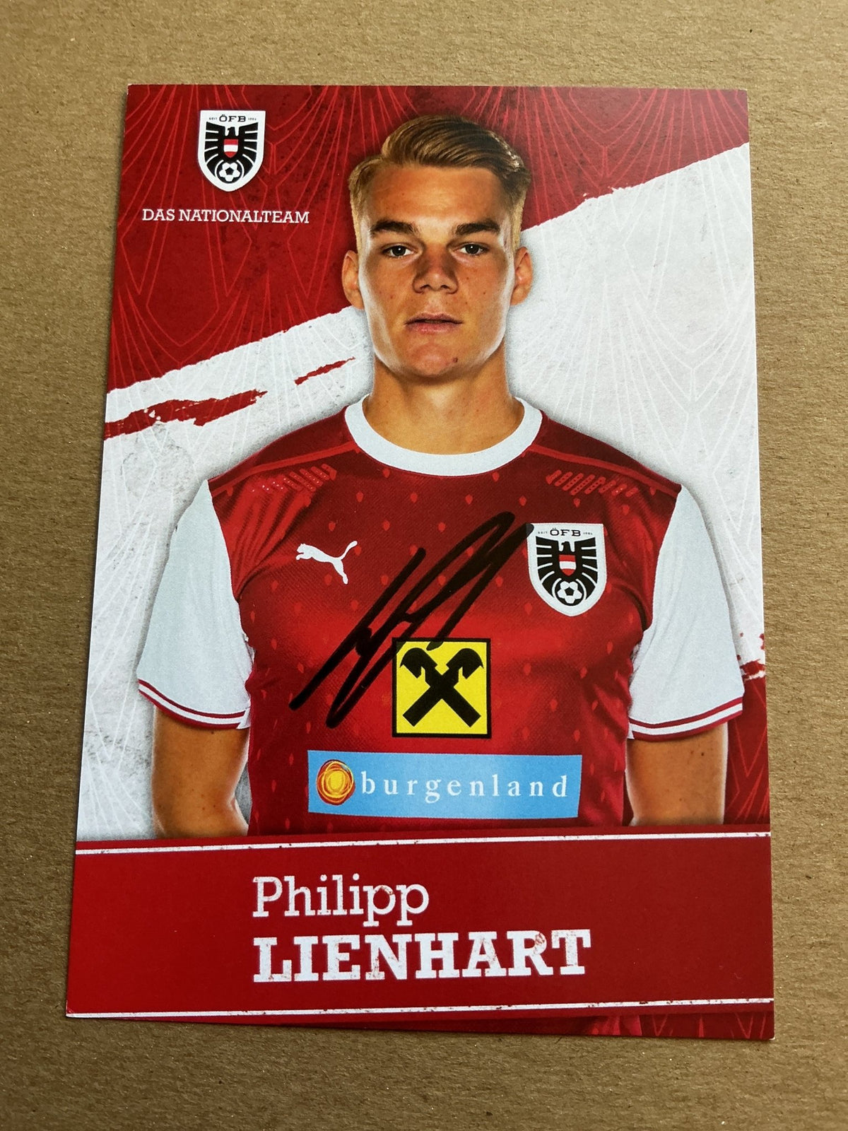 Philipp Lienhart, Austria 🇦🇹 UEFA Euro Cup 2020 hand signed - Autographs-World
