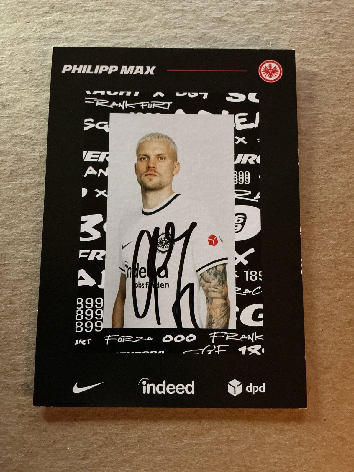Philipp Max, Germany 🇩🇪 Eintracht Frankfurt 2022/23 hand signed - Autographs-World