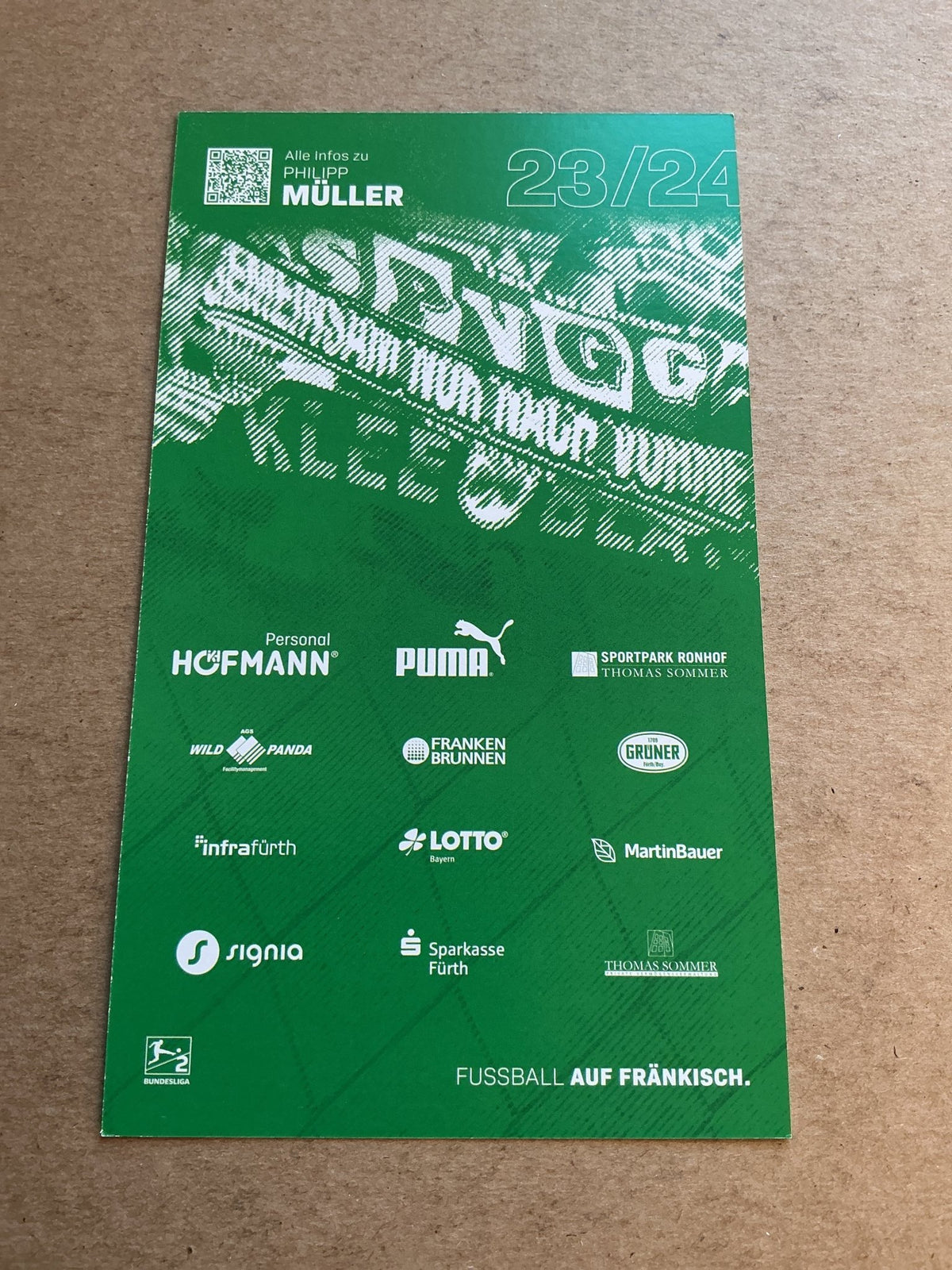 Philipp Müller, Germany 🇩🇪 SpVgg Greuther Fürth 2023/24 hand signed - Autographs-World