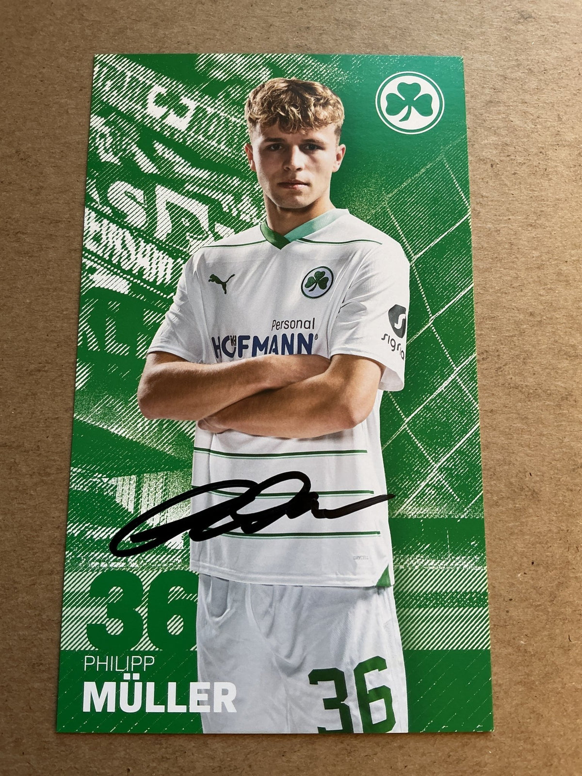Philipp Müller, Germany 🇩🇪 SpVgg Greuther Fürth 2023/24 hand signed - Autographs-World
