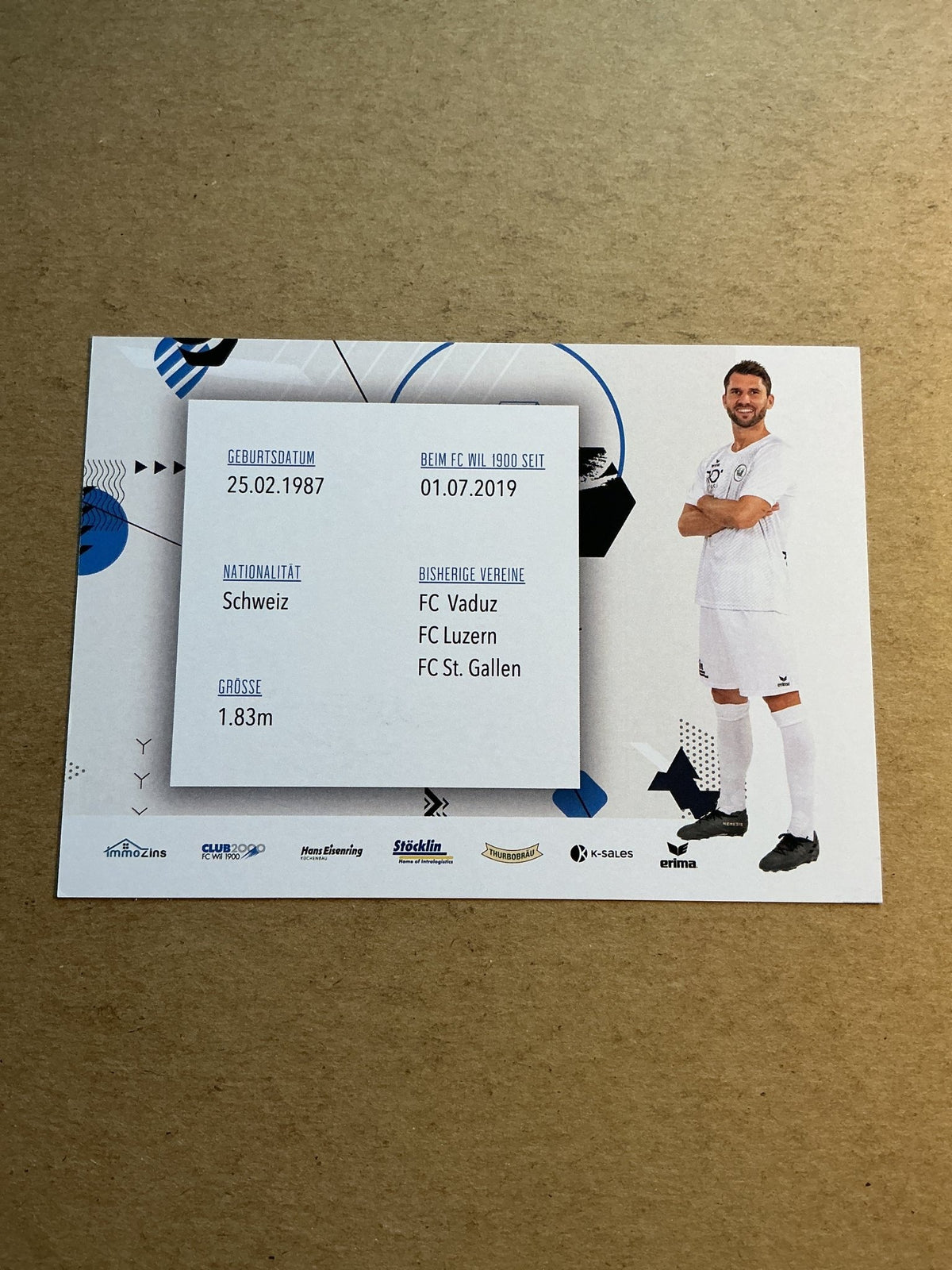 Philipp Muntwiler, Switzerland 🇨🇭 FC Wil 2021/22 hand signed - Autographs-World