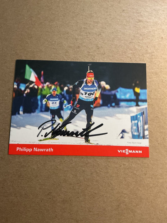 Philipp Nawrath, Germany 🇩🇪 Biathlon Winter Sports 2024/25 hand signed - Autographs-World