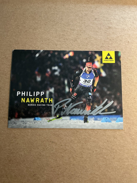 Philipp Nawrath, Germany 🇩🇪 Biathlon Winter Sports 2024/25 hand signed - Autographs-World