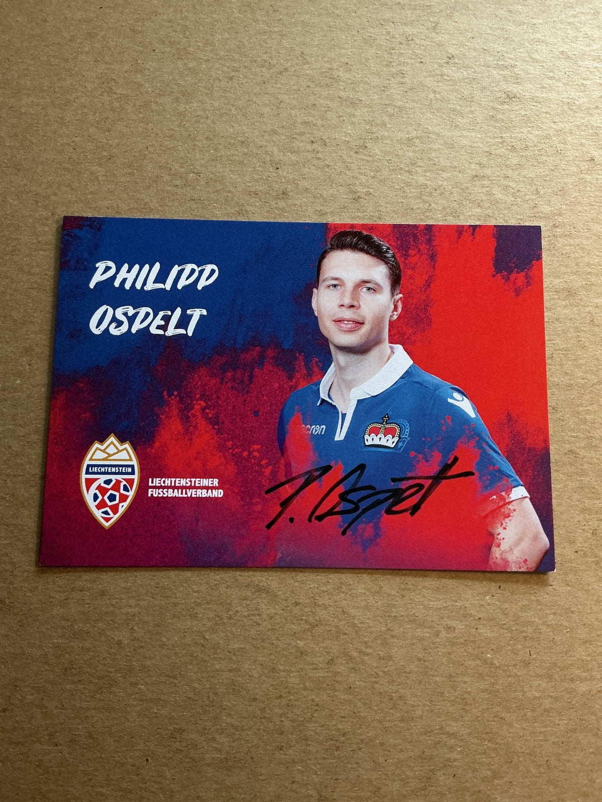 Philipp Ospelt, Liechtenstein 🇱🇮 2022 hand signed - Autographs-World