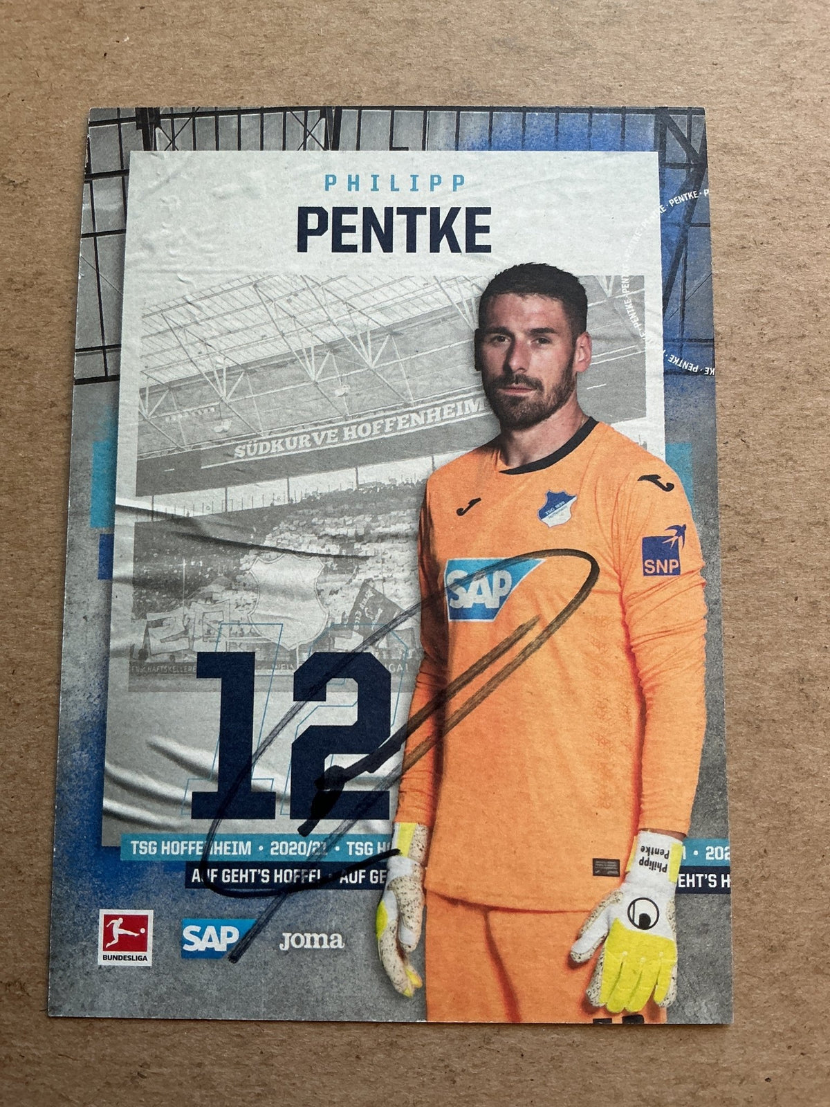 Philipp Pentke, Germany 🇩🇪 TSG 1899 Hoffenheim 2020/21 hand signed - Autographs-World
