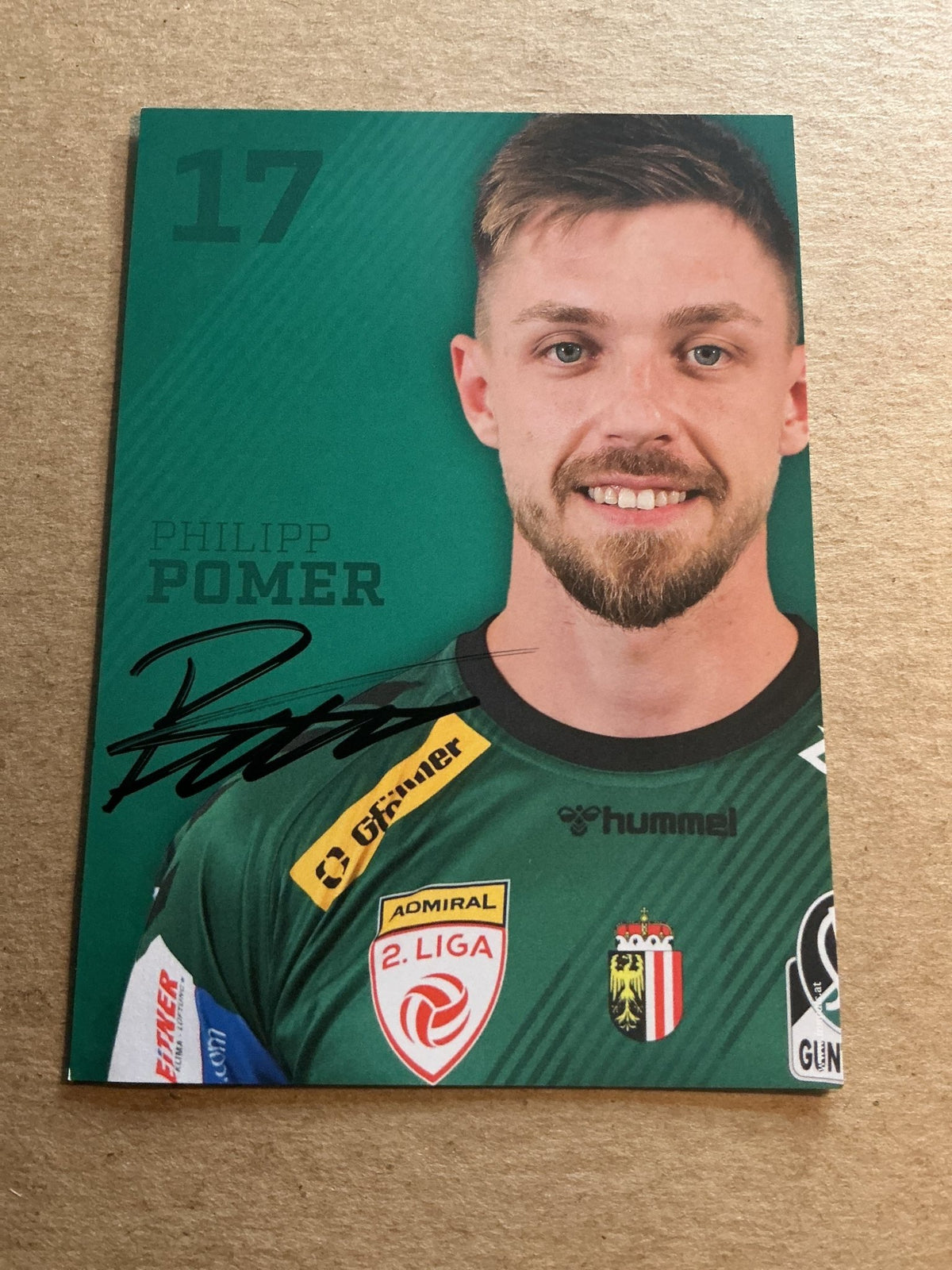 Philipp Pomer, Austria 🇦🇹 SV Ried 2024/25 hand signed - Autographs-World