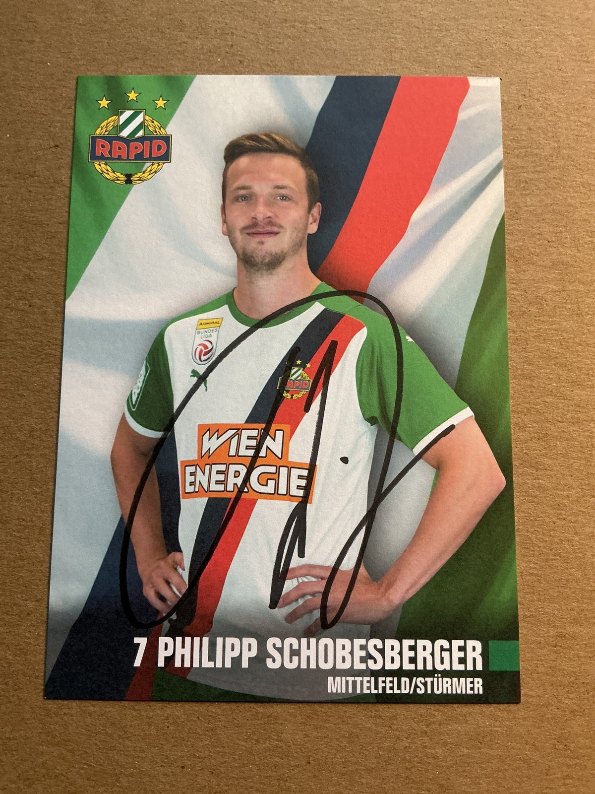 Philipp Schobesberger, Austria 🇦🇹 Rapid Wien 2021/22 hand signed - Autographs-World