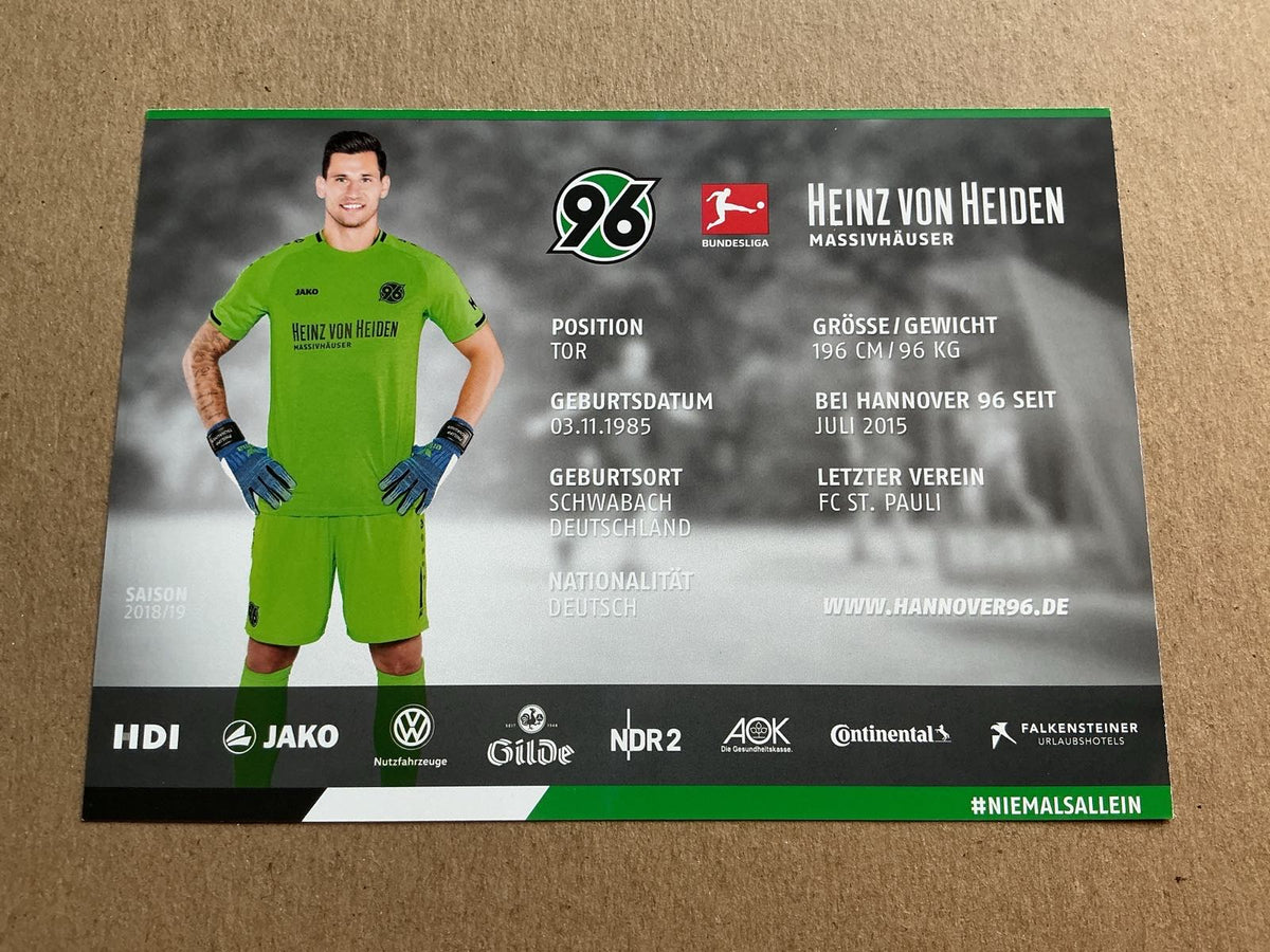 Philipp Tschauner, Germany 🇩🇪 Hannover 96 2018/19 hand signed - Autographs-World