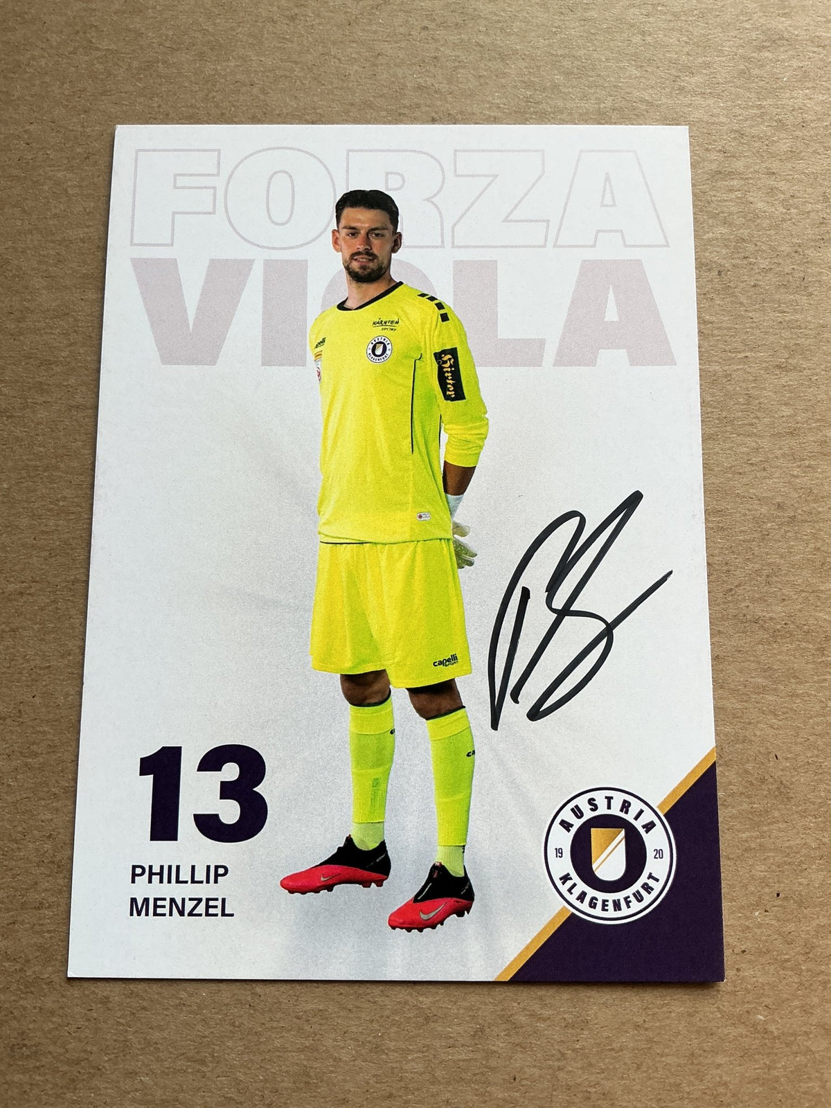 Phillip Menzel, Germany 🇩🇪 Austria Klagenfurt 2023/24 hand signed - Autographs-World