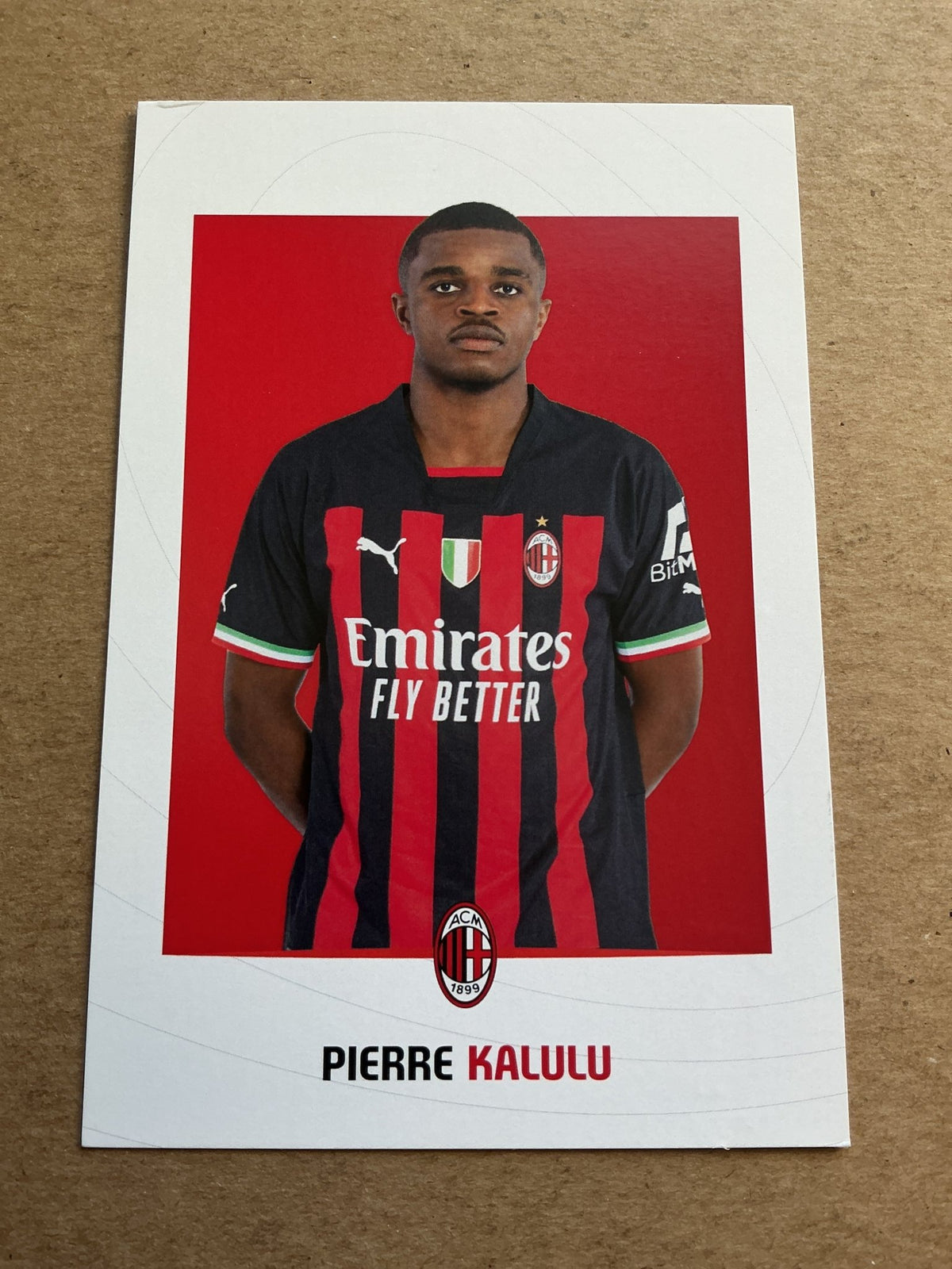 Pierre Kalulu, France 🇫🇷 AC Milan 2022/23 hand signed - Autographs-World
