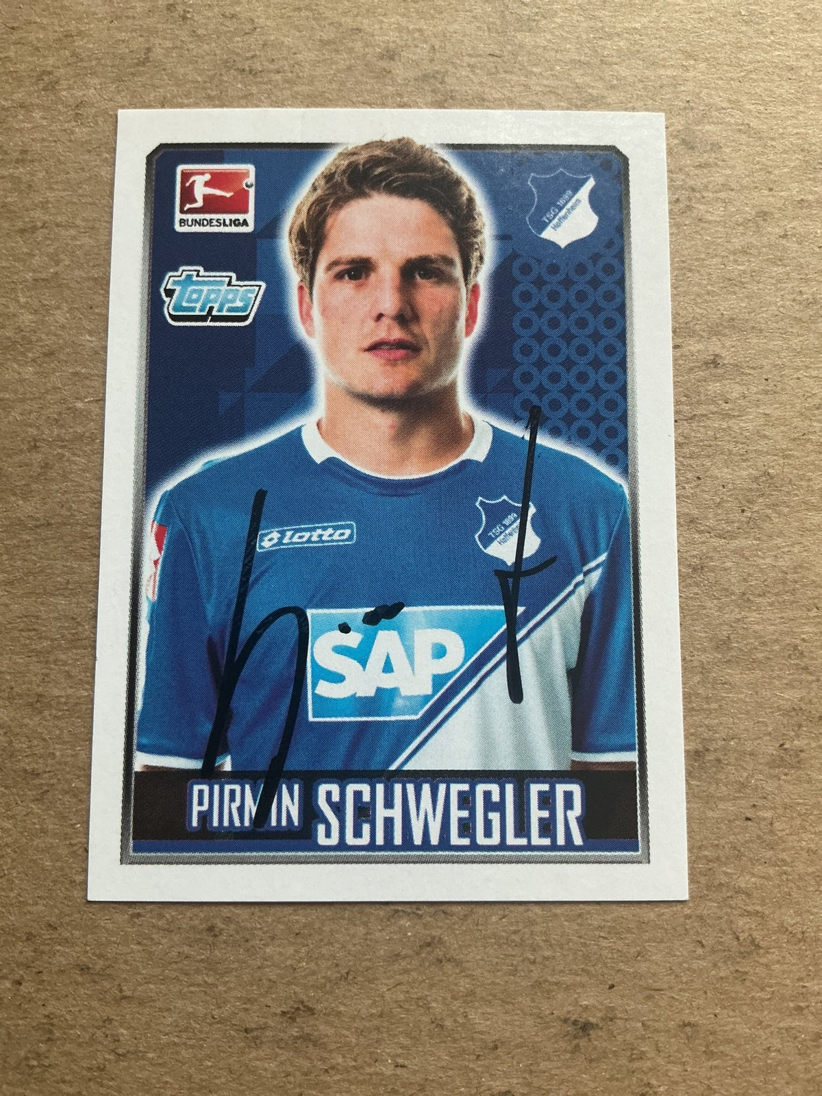 Pirmin Schwegler, Switzerland 🇨🇭 TSG 1899 Hoffenheim 2014/15 Topps hand signed - Autographs-World