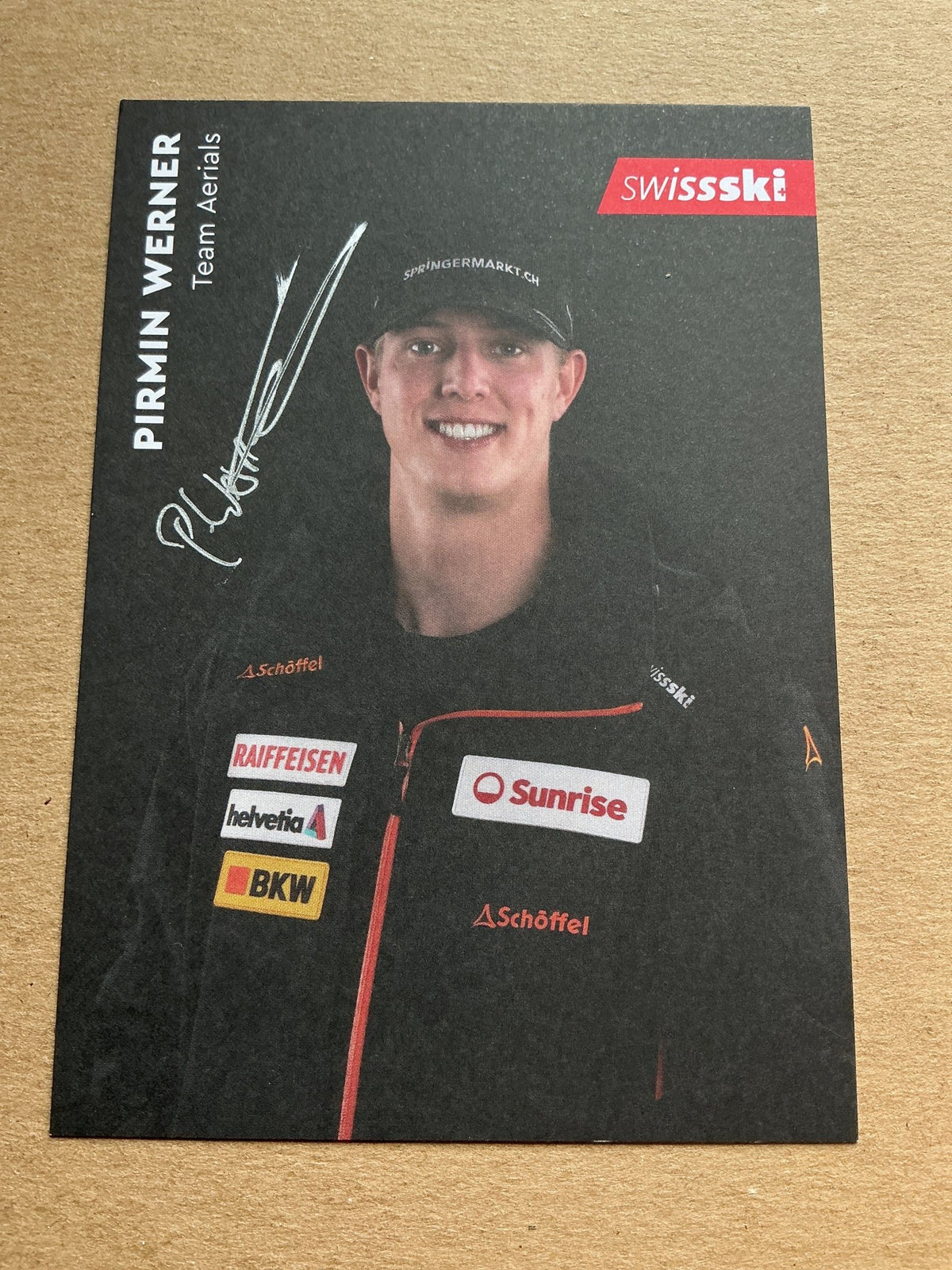 Pirmin Werner, Switzerland 🇨🇭 Freestyle Winter 2022/23 hand signed - Autographs-World
