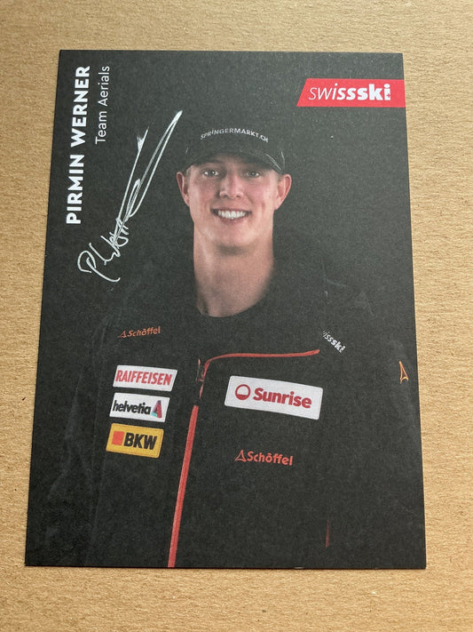 Pirmin Werner, Switzerland 🇨🇭 Freestyle Winter 2022/23 hand signed - Autographs-World