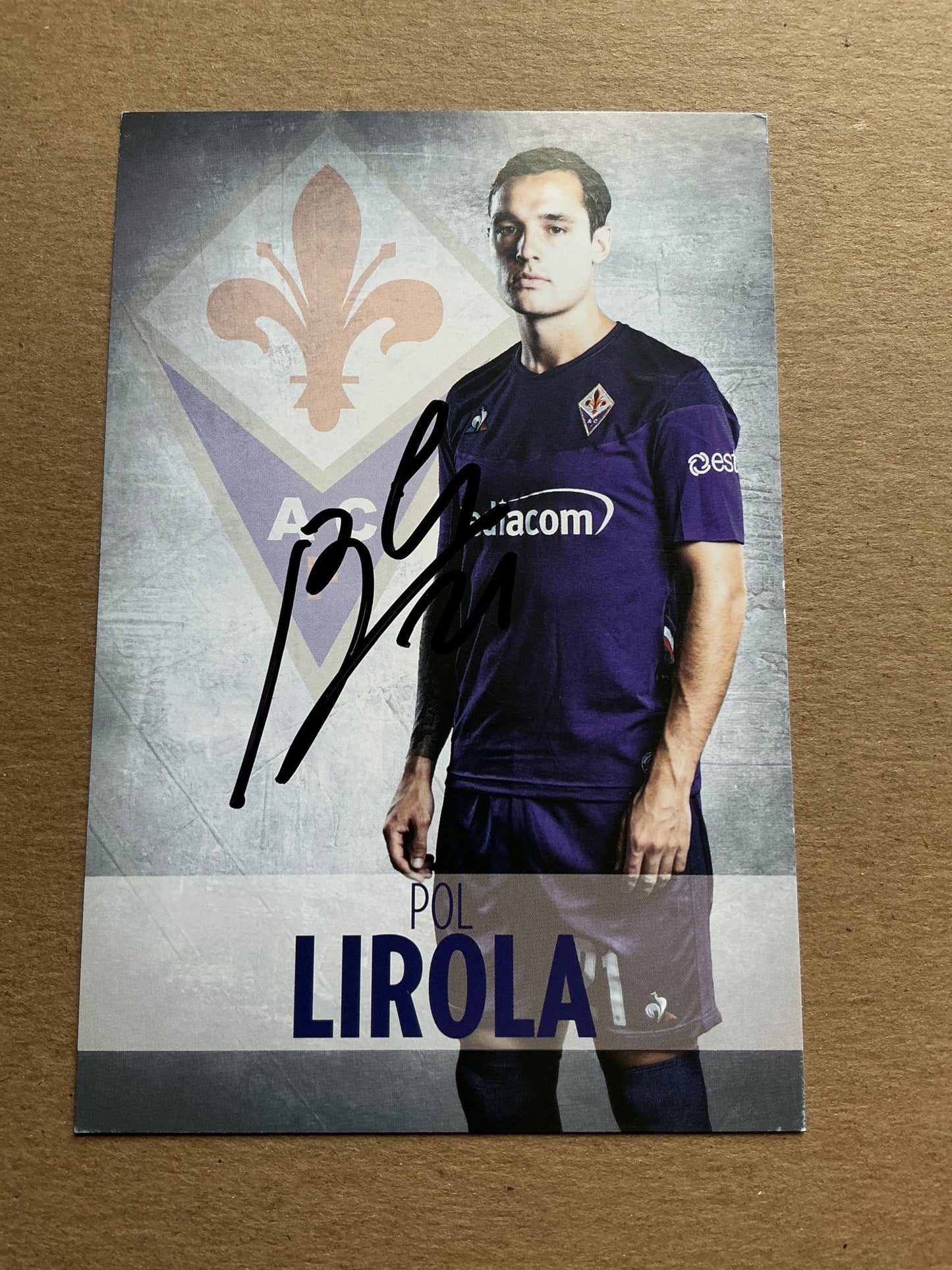 Pol Lirola, Spain 🇪🇸 ACF Fiorentina 2019/20 hand signed - Autographs-World