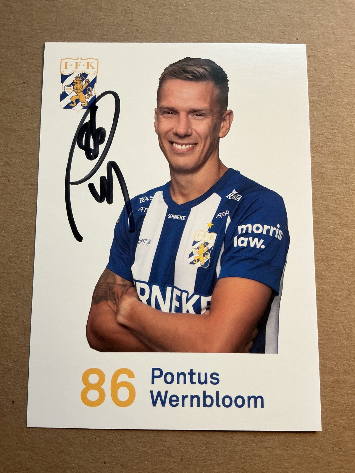 Pontus Wernbloom, Sweden 🇸🇪 IFK Göteborg 2020/21 hand signed - Autographs-World