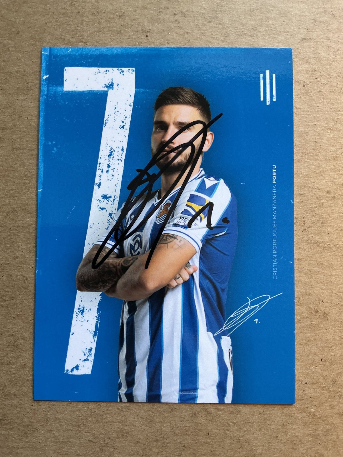 Portu, Spain 🇪🇸 Real Sociedad 2020/21 hand signed - Autographs-World