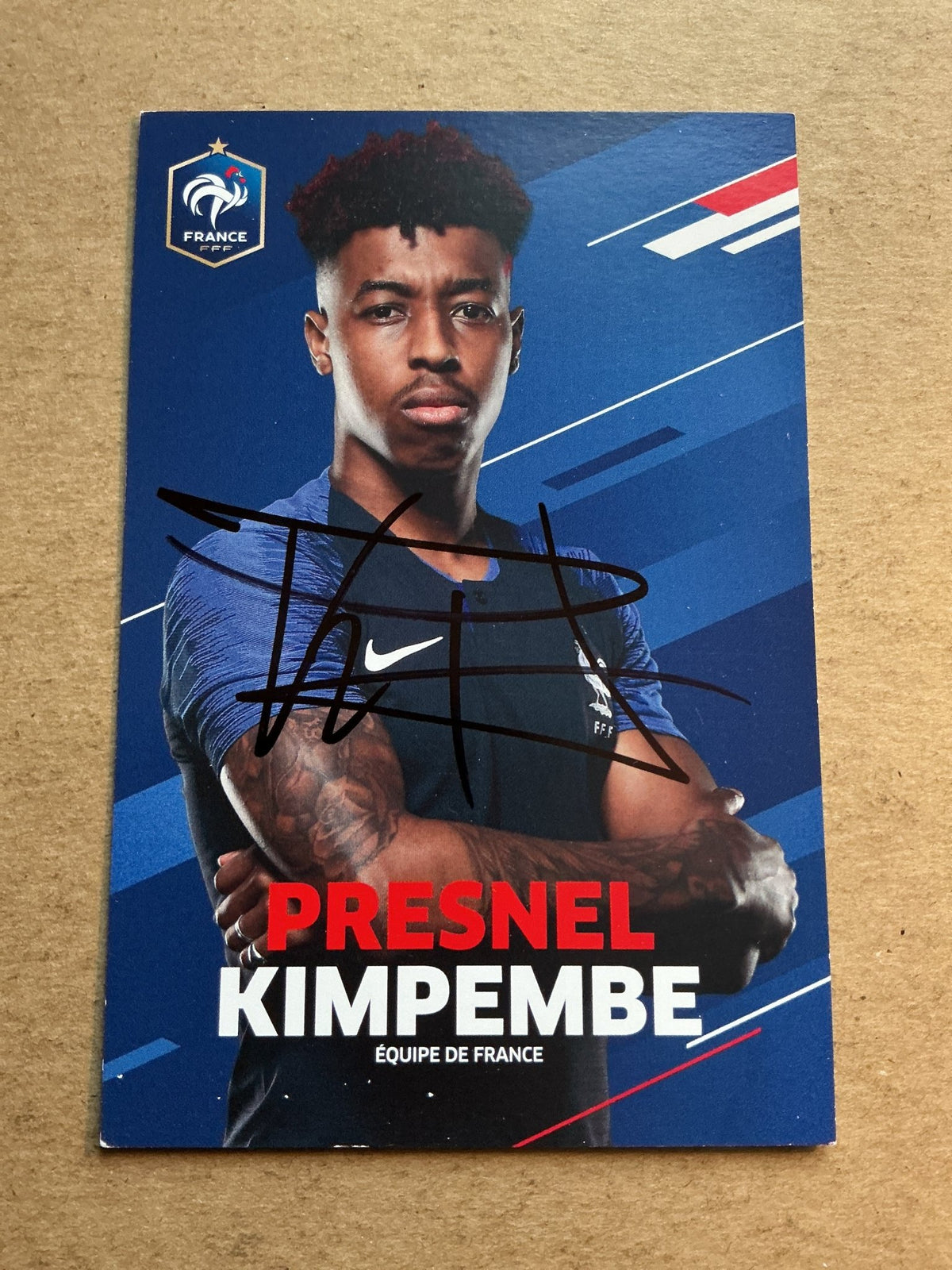 Presnel Kimpembe, France 🇫🇷 FIFA World Cup 2018 hand signed - Autographs-World