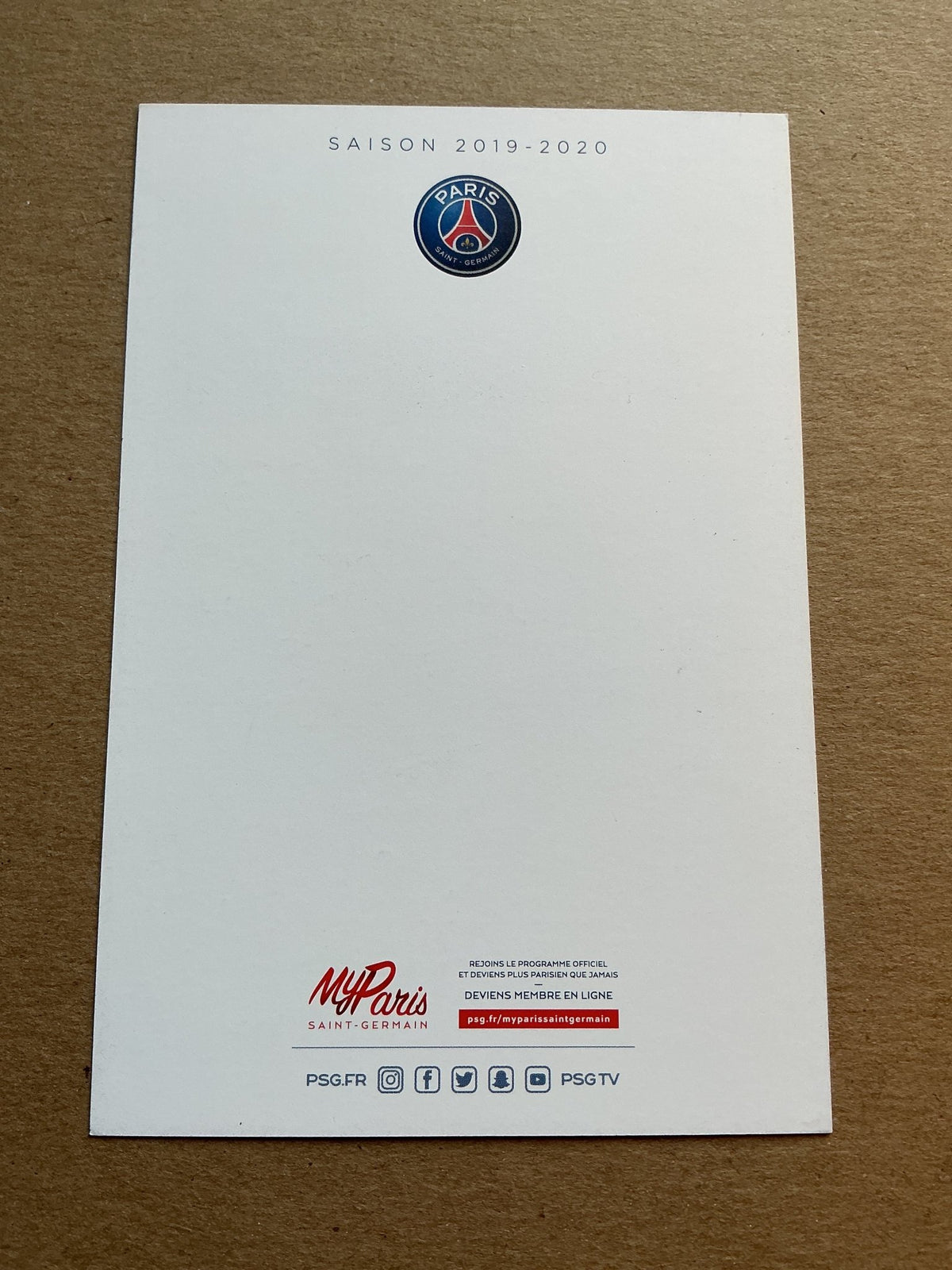 Presnel Kimpembe, France 🇫🇷 Paris Saint-Germain 2019/20 hand signed - Autographs-World