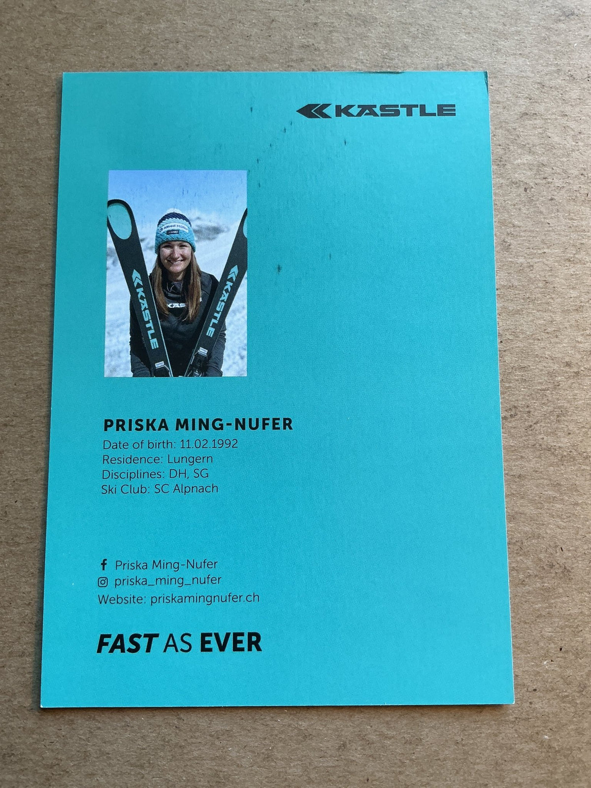 Priska Ming-Nufer, Switzerland 🇨🇭 Alpine Winter 2025/26 hand signed - Autographs-World