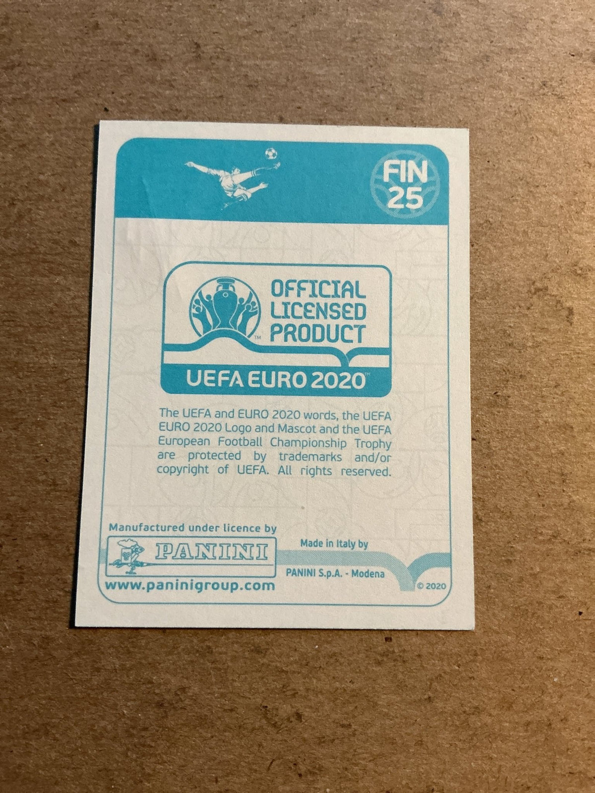 Pyry Soiri, Finland 🇫🇮 UEFA Euro 2020 Panini hand signed - Autographs-World