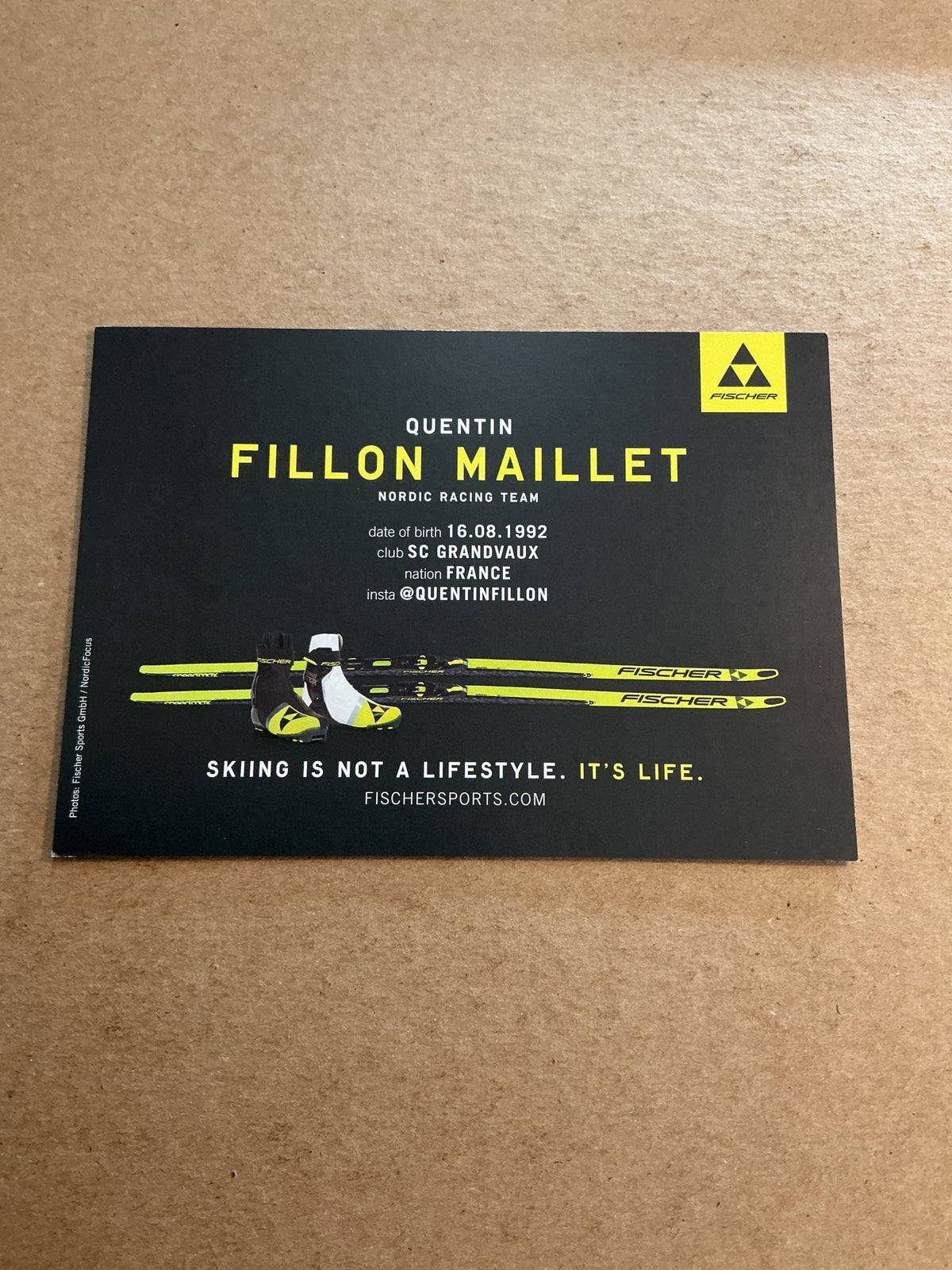 Quentin Fillon Maillet, France 🇫🇷 Biathlon Winter Sports 2024/25 hand signed - Autographs-World