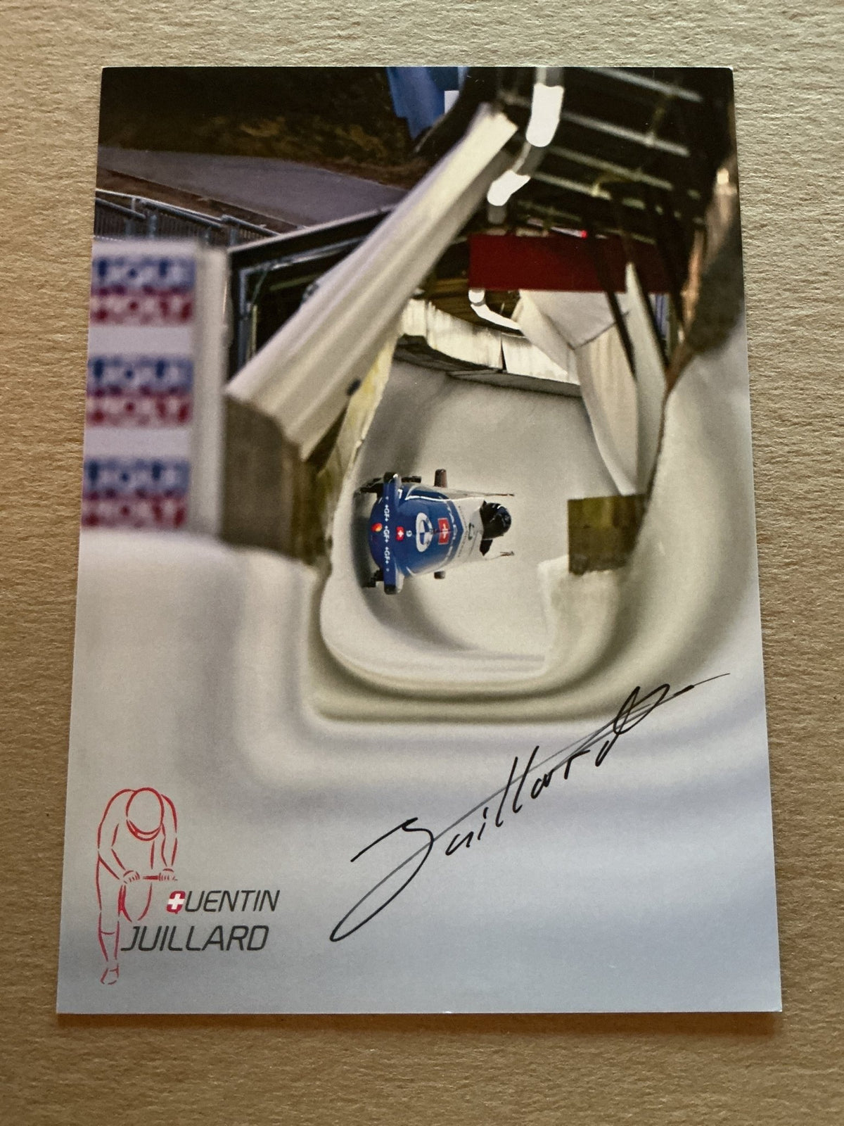 Quentin Juillard, Switzerland 🇨🇭Bobsleigh 2023/24 hand signed - Autographs-World
