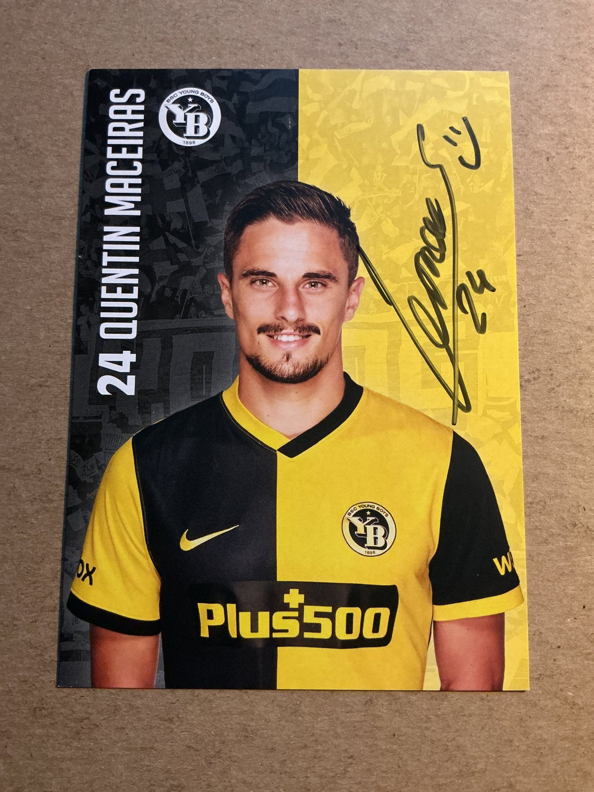 Quentin Maceiras, Switzerland 🇨🇭 BSC Young Boys 2021/22 hand signed - Autographs-World