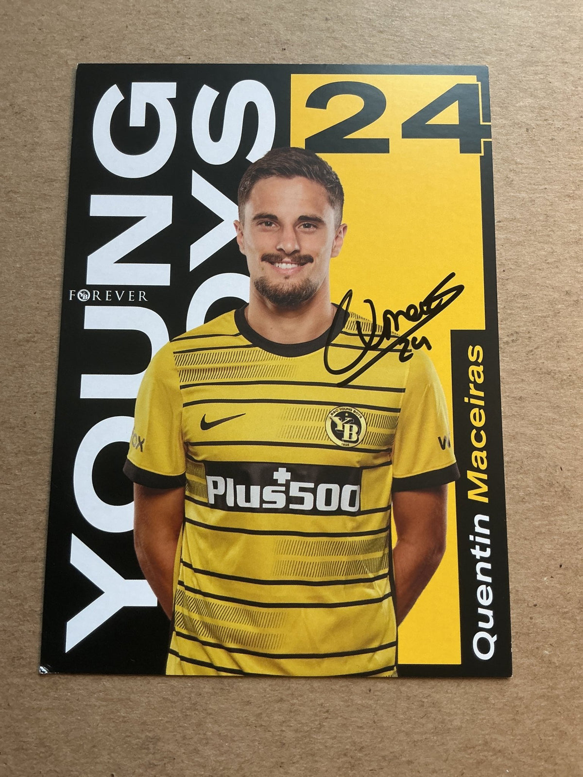 Quentin Maceiras, Switzerland 🇨🇭 BSC Young Boys Bern 2022/23 hand signed - Autographs-World