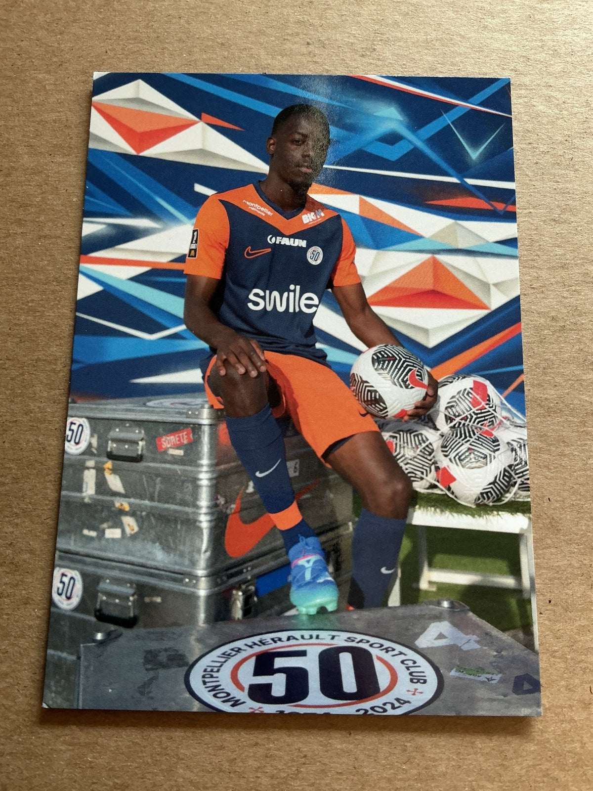 Rabby Nzingoula, France 🇫🇷 Montpellier HSC 2024/25 hand signed - Autographs-World