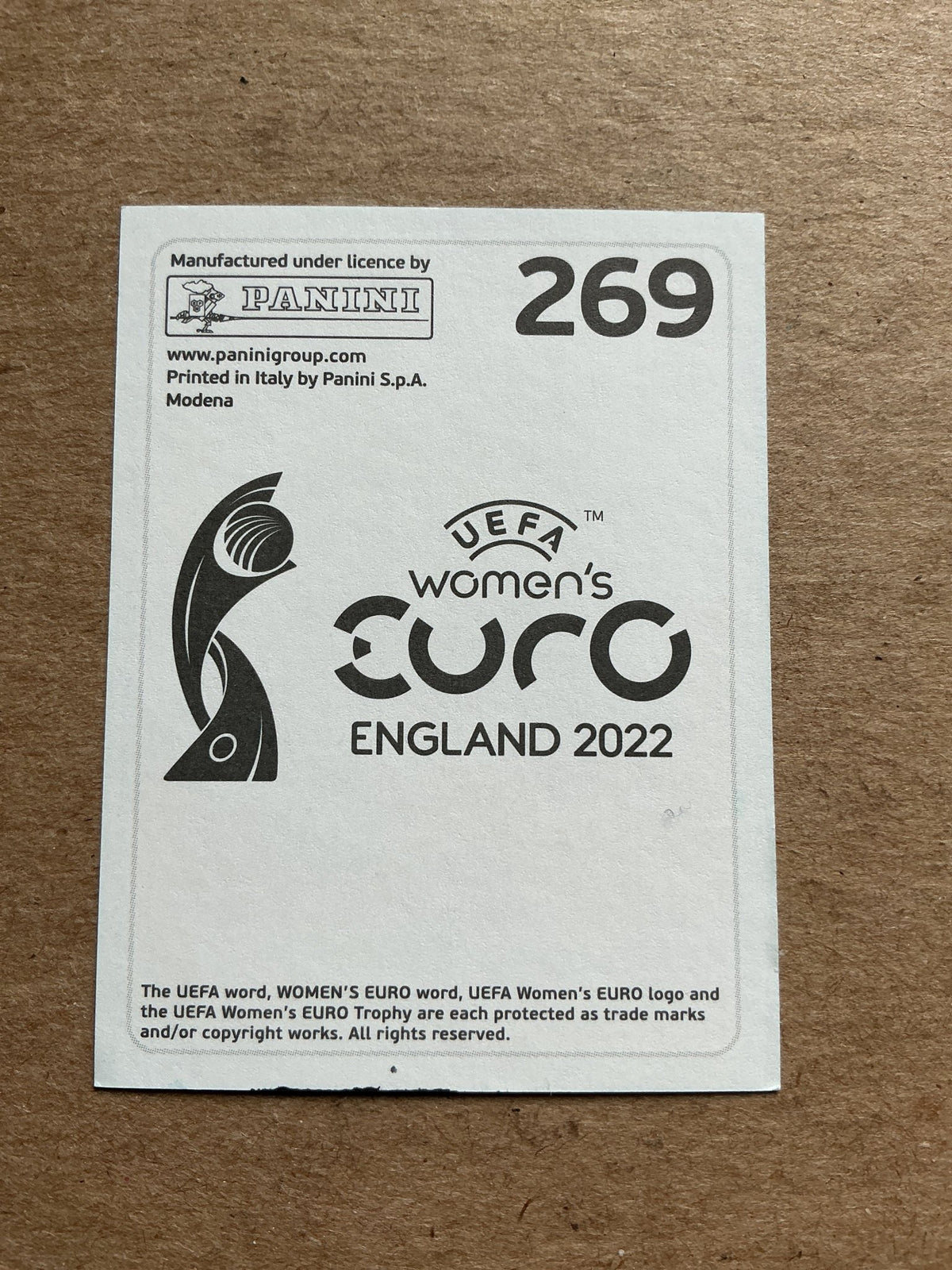 Rachel Rinast, Switzerland 🇨🇭 UEFA Women’s Euro Cup 2022 Panini hand signed - Autographs-World